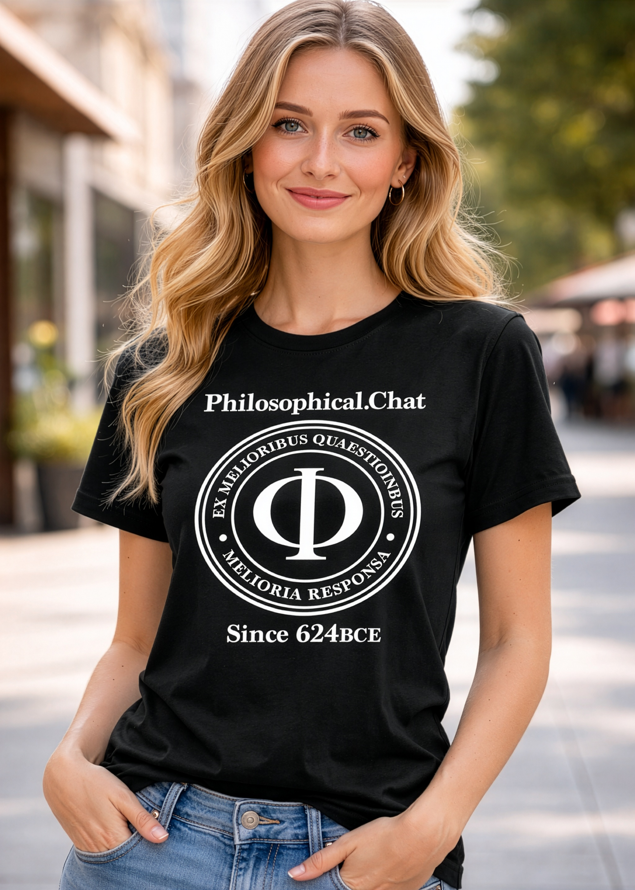 Philosophical Moto, UK Stock - Unisex T‑Shirt product thumbnail image Philosophical Moto, UK Stock - Unisex T‑Shirt product thumbnail image