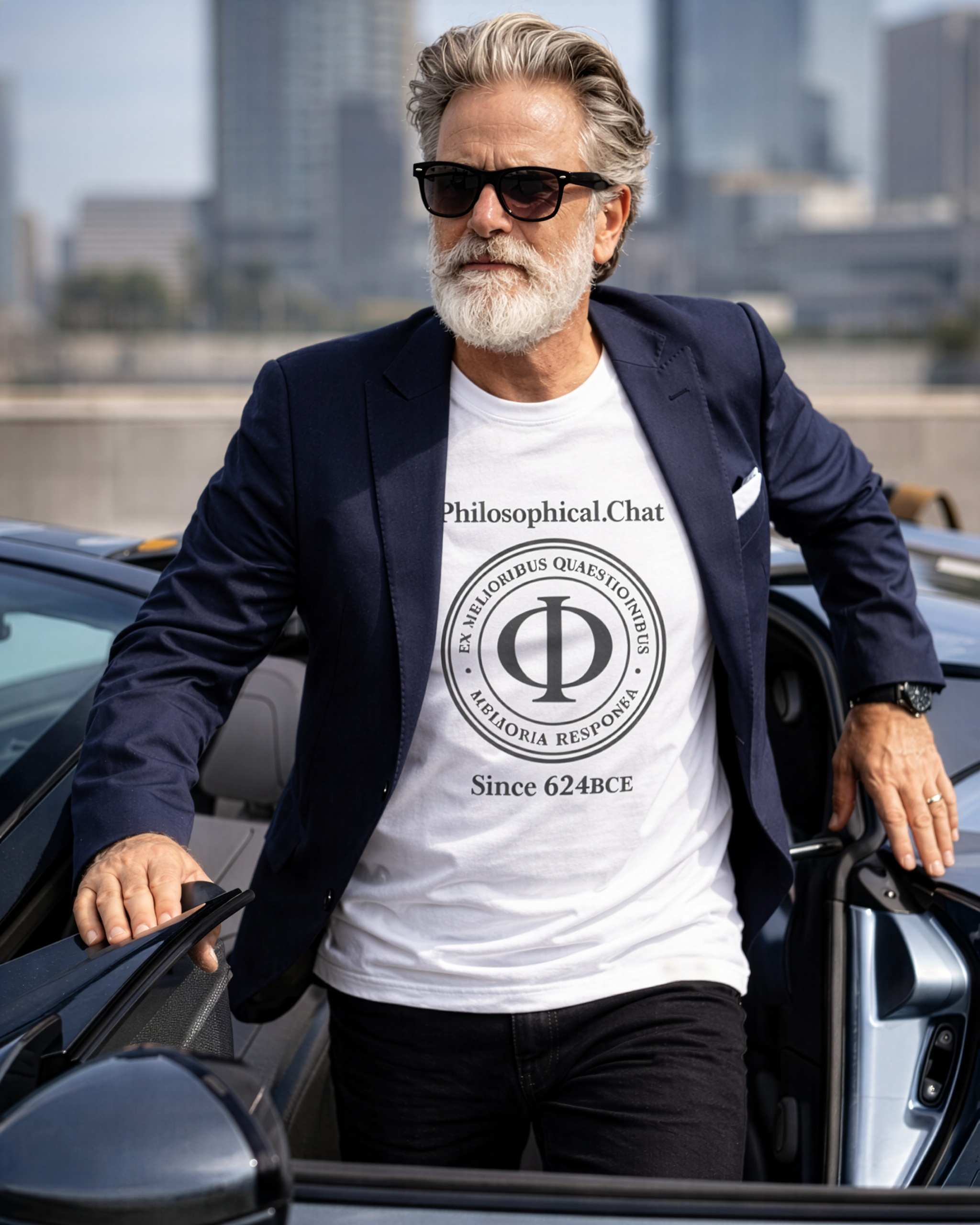 Philosophical Moto, UK Stock - Unisex T‑Shirt product thumbnail image Philosophical Moto, UK Stock - Unisex T‑Shirt product thumbnail image