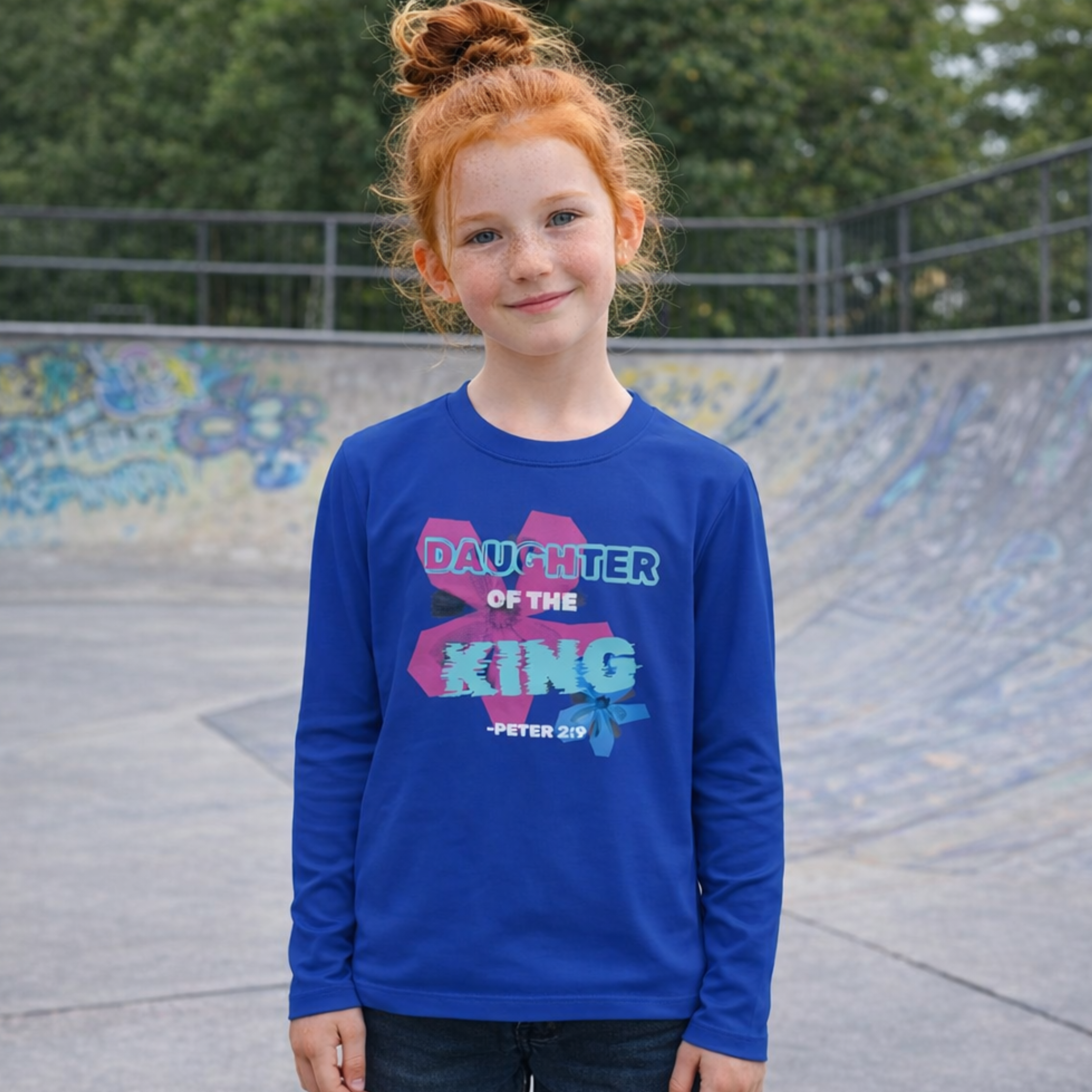 'Daughter Of The King' Youth Long Sleeve product thumbnail image 'Daughter Of The King' Youth Long Sleeve product thumbnail image