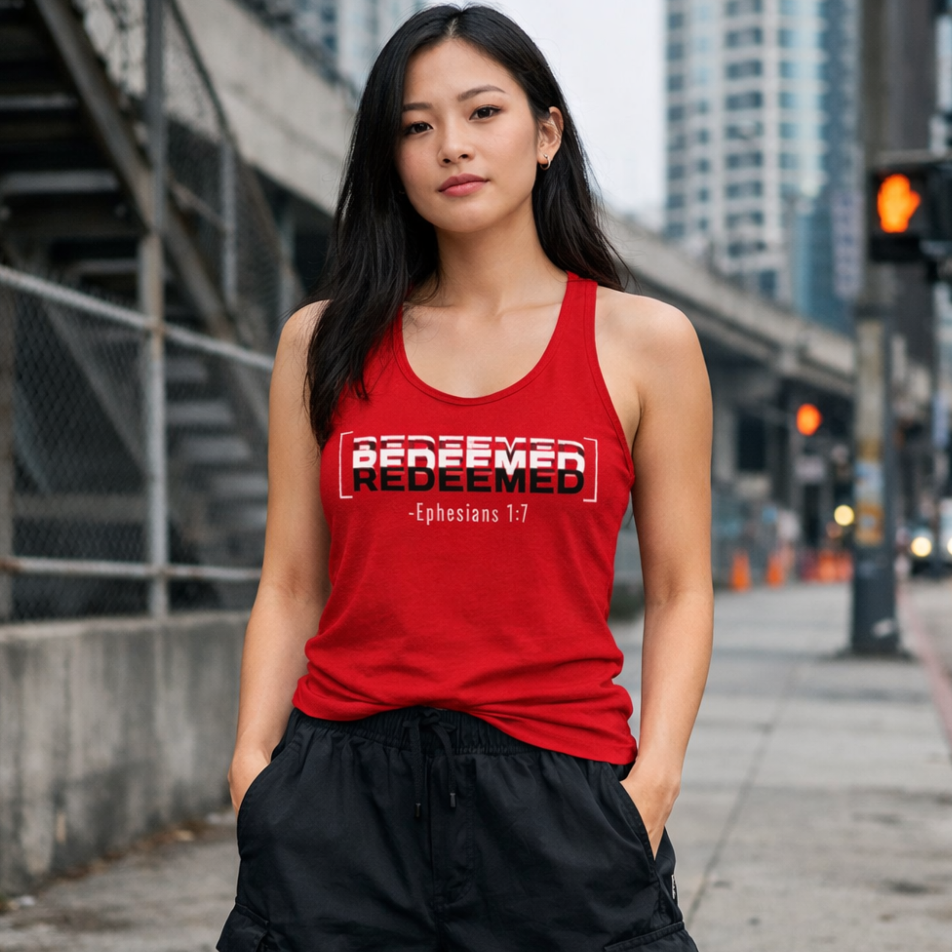 'Redeemed' Racerback Tank