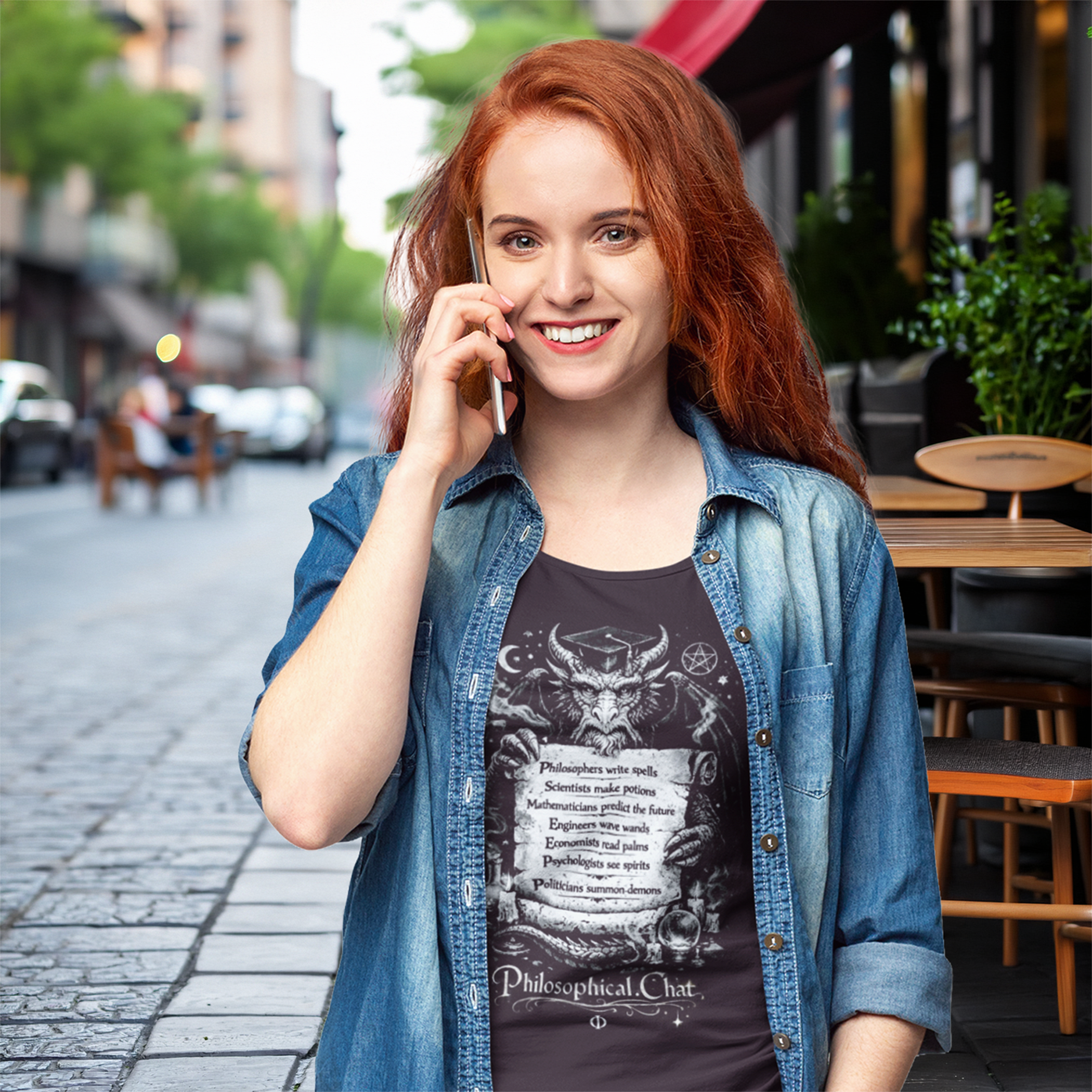 Philosophical Dragon, UK Stock - Unisex T‑Shirt product thumbnail image