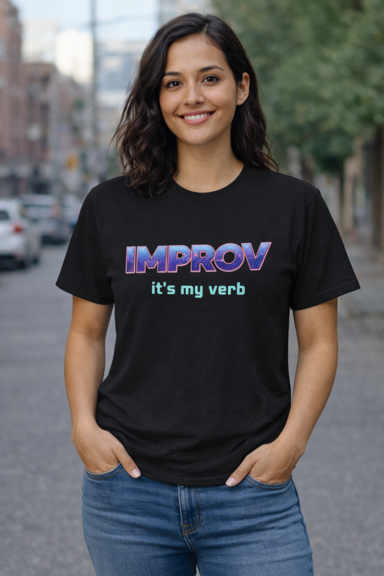 Improv, It's My Verb - Unisex T-Shirt for Improvisors