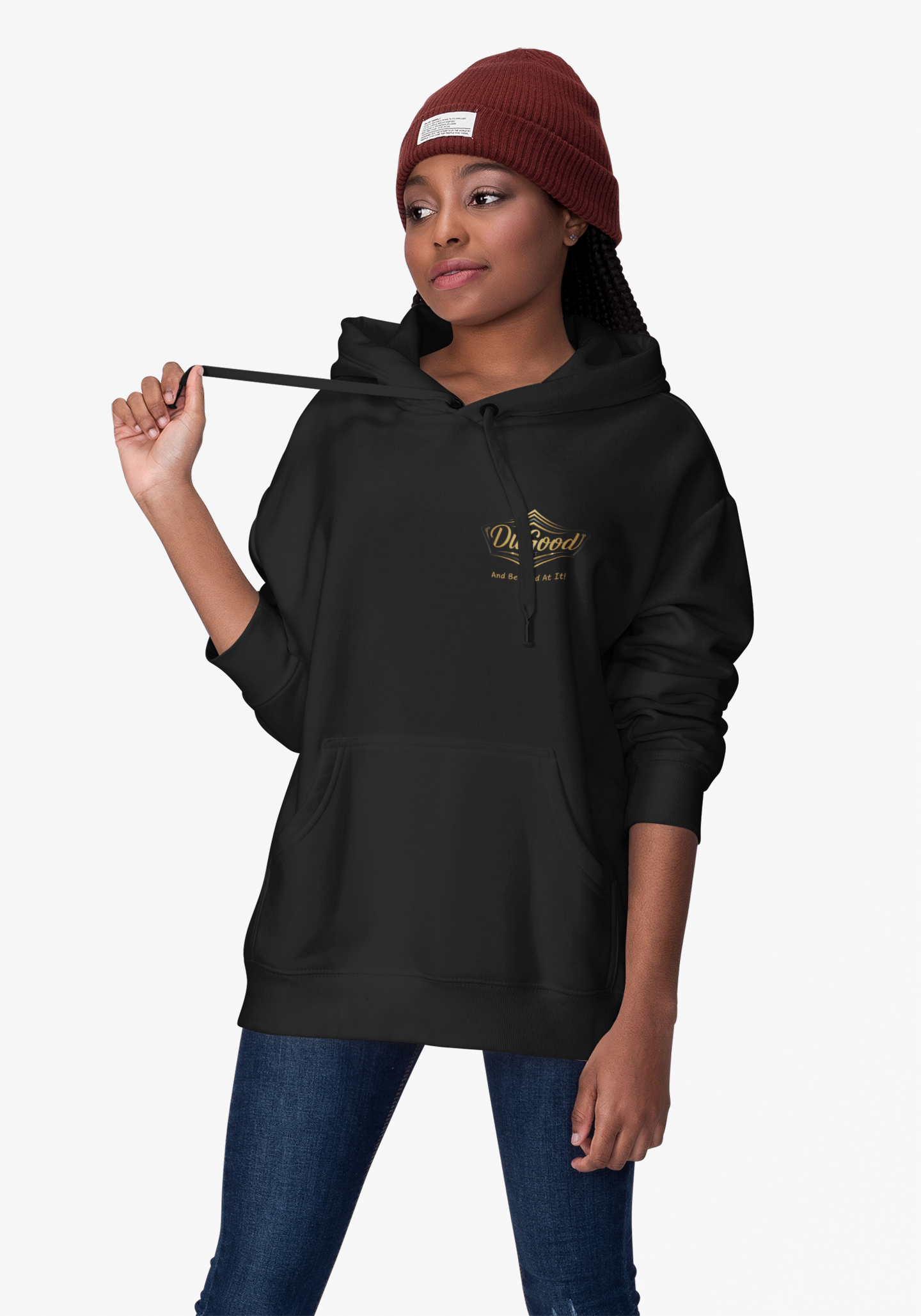 DuGood Retro Logo Zip Hoodie — "And Be Good At It!"