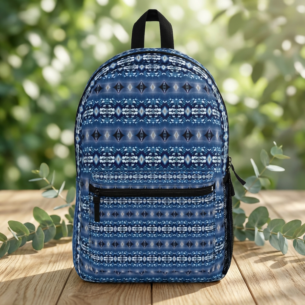 Blue Jay Pattern Backpack product thumbnail image Blue Jay Pattern Backpack product thumbnail image
