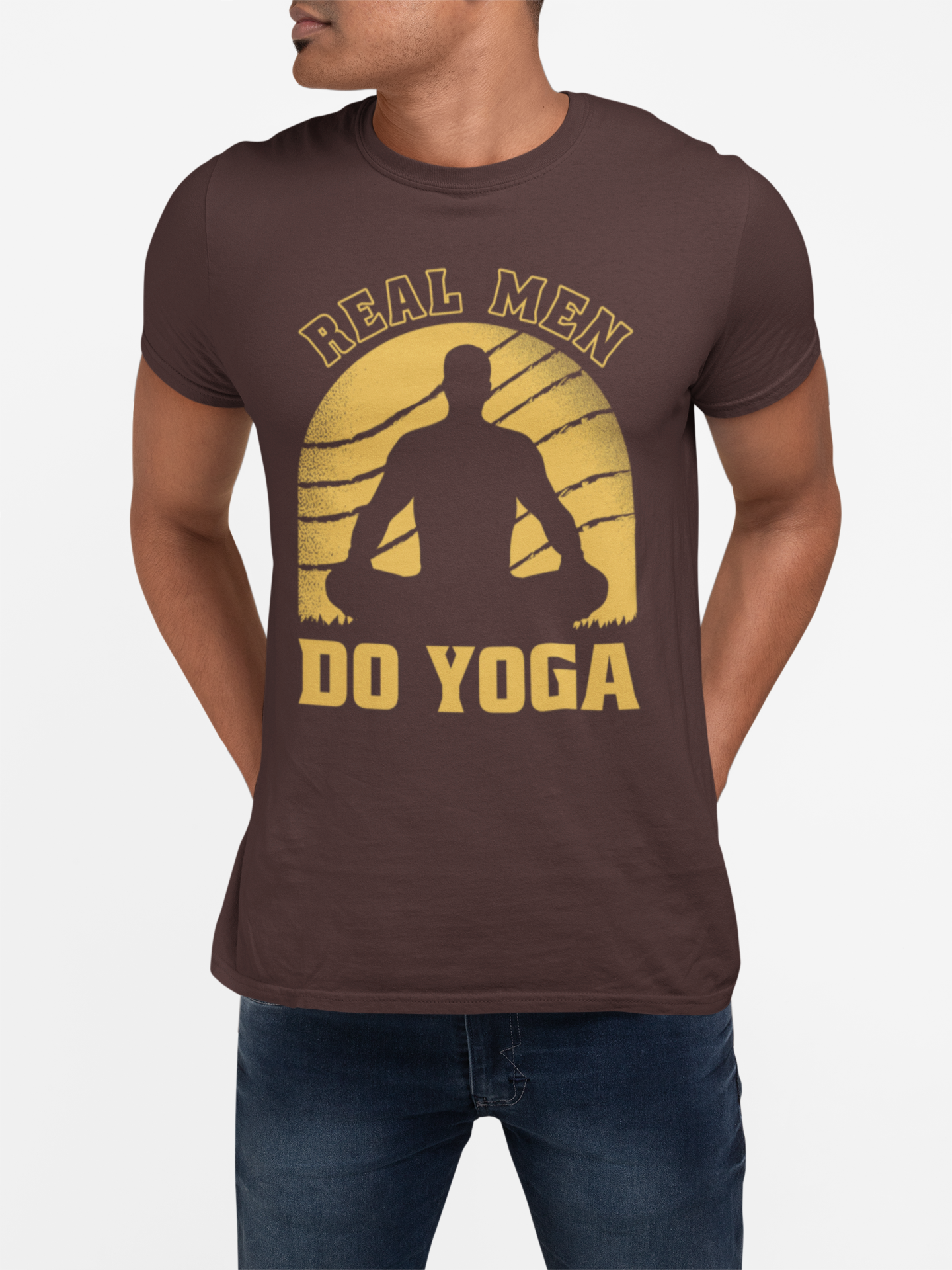 Real Men Do Yoga T-Shirt — Men's Yoga Graphic Tee product thumbnail image Real Men Do Yoga T-Shirt — Men's Yoga Graphic Tee product thumbnail image
