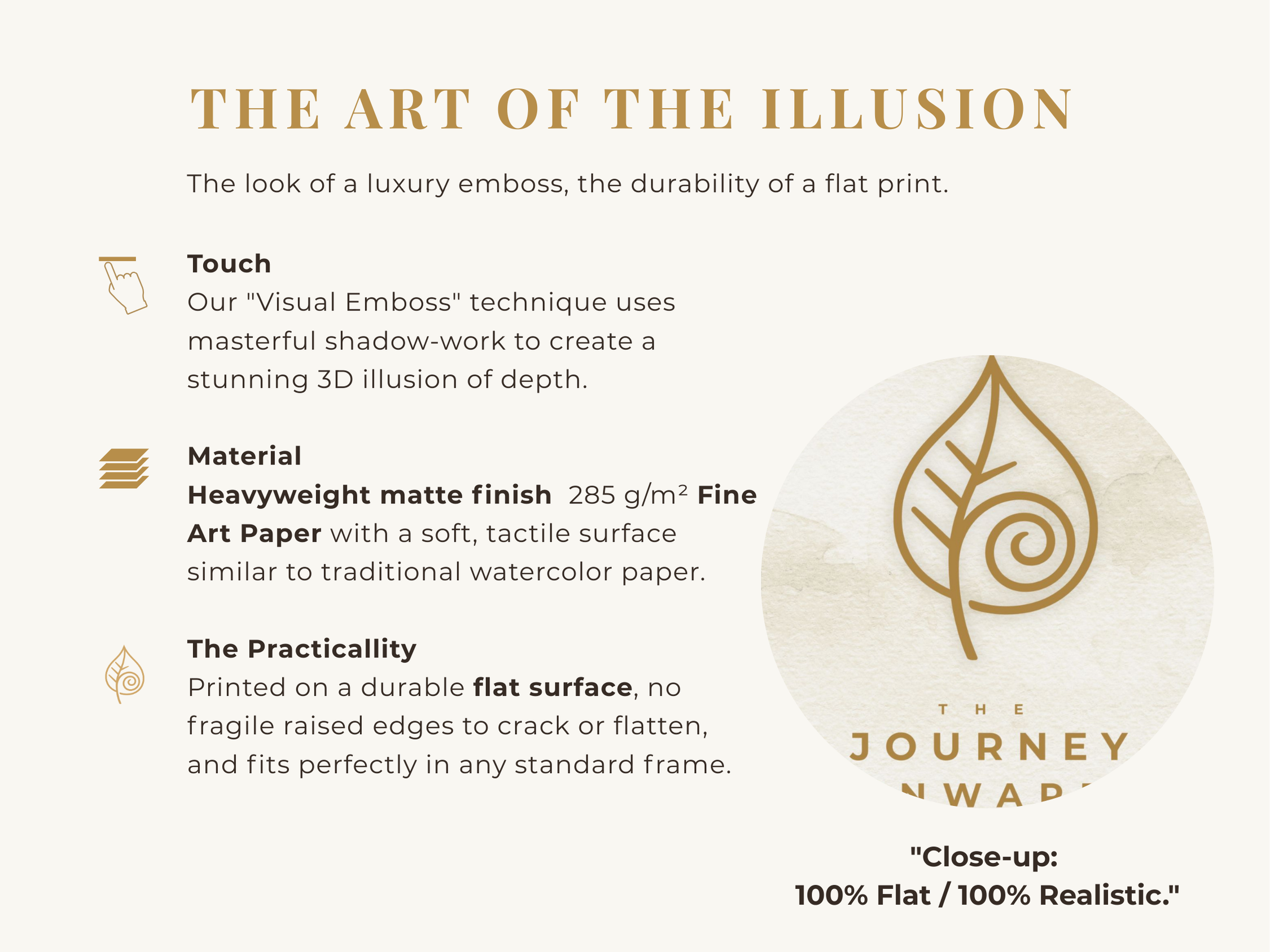The Journey Inward, Premium Giclée "Visual Emboss" Art Print product thumbnail image