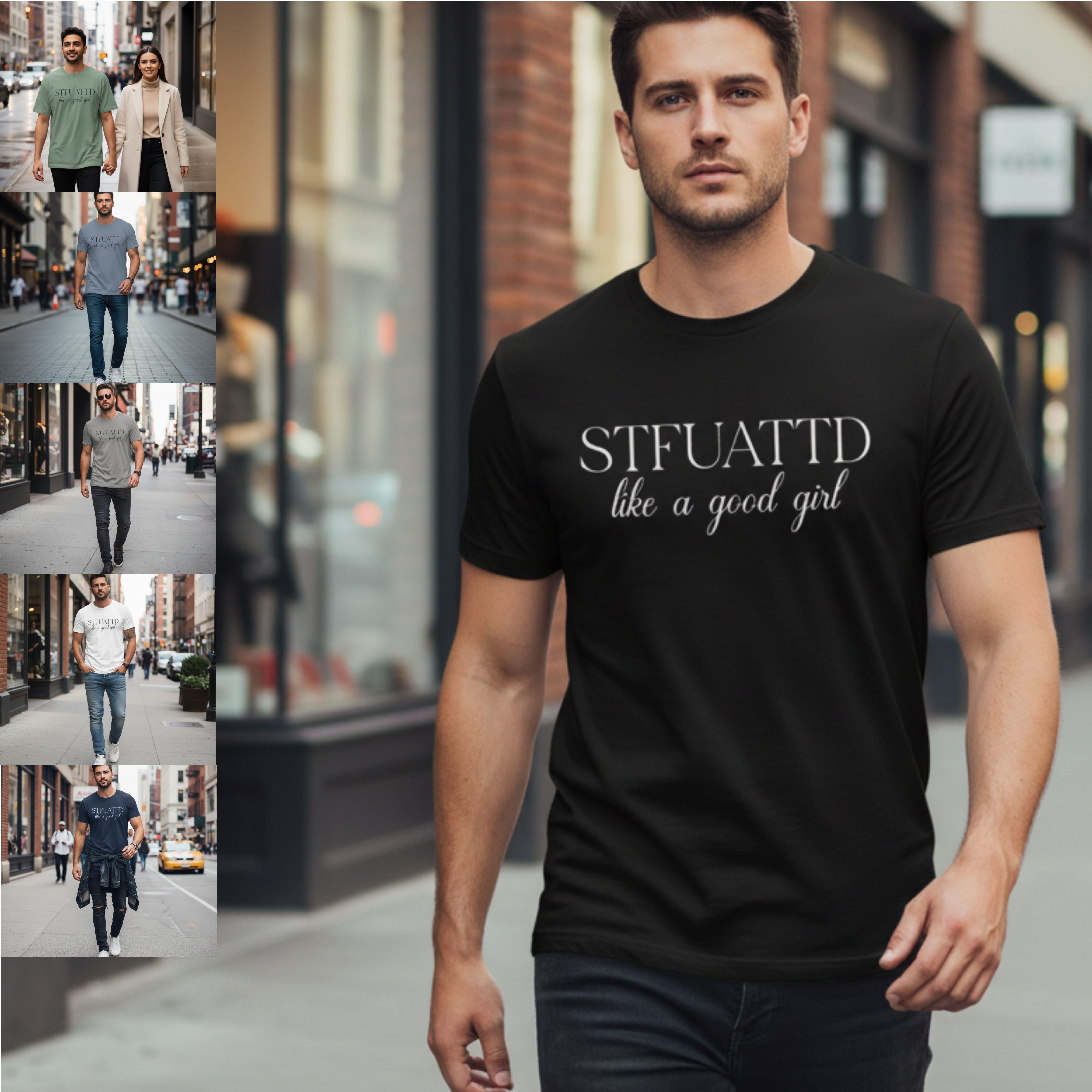 STFUATTD "Like a Good Girl" Graphic T-Shirt product thumbnail image STFUATTD "Like a Good Girl" Graphic T-Shirt product thumbnail image