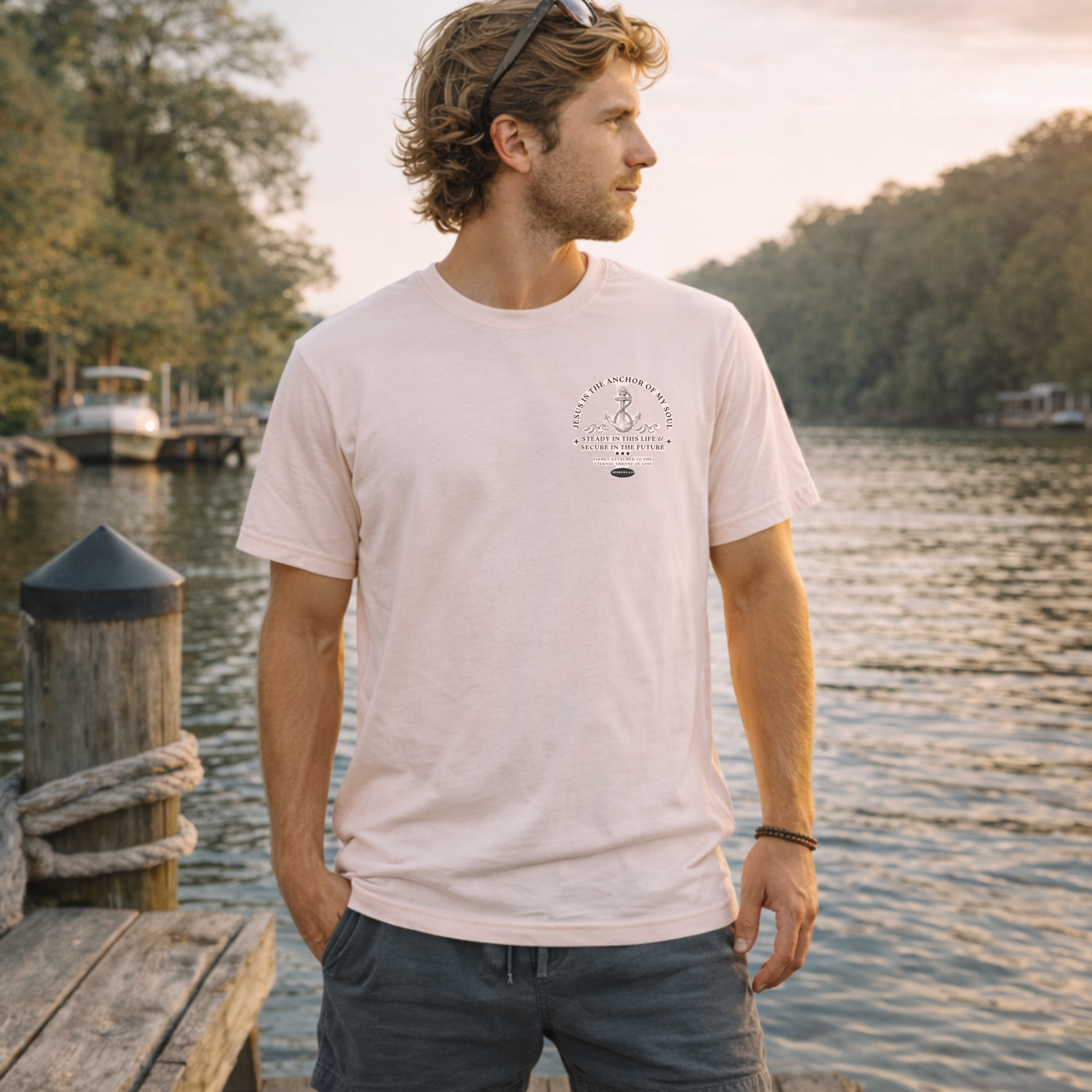 'Anchor Of My Soul' Short Sleeve Tee product thumbnail image 'Anchor Of My Soul' Short Sleeve Tee product thumbnail image