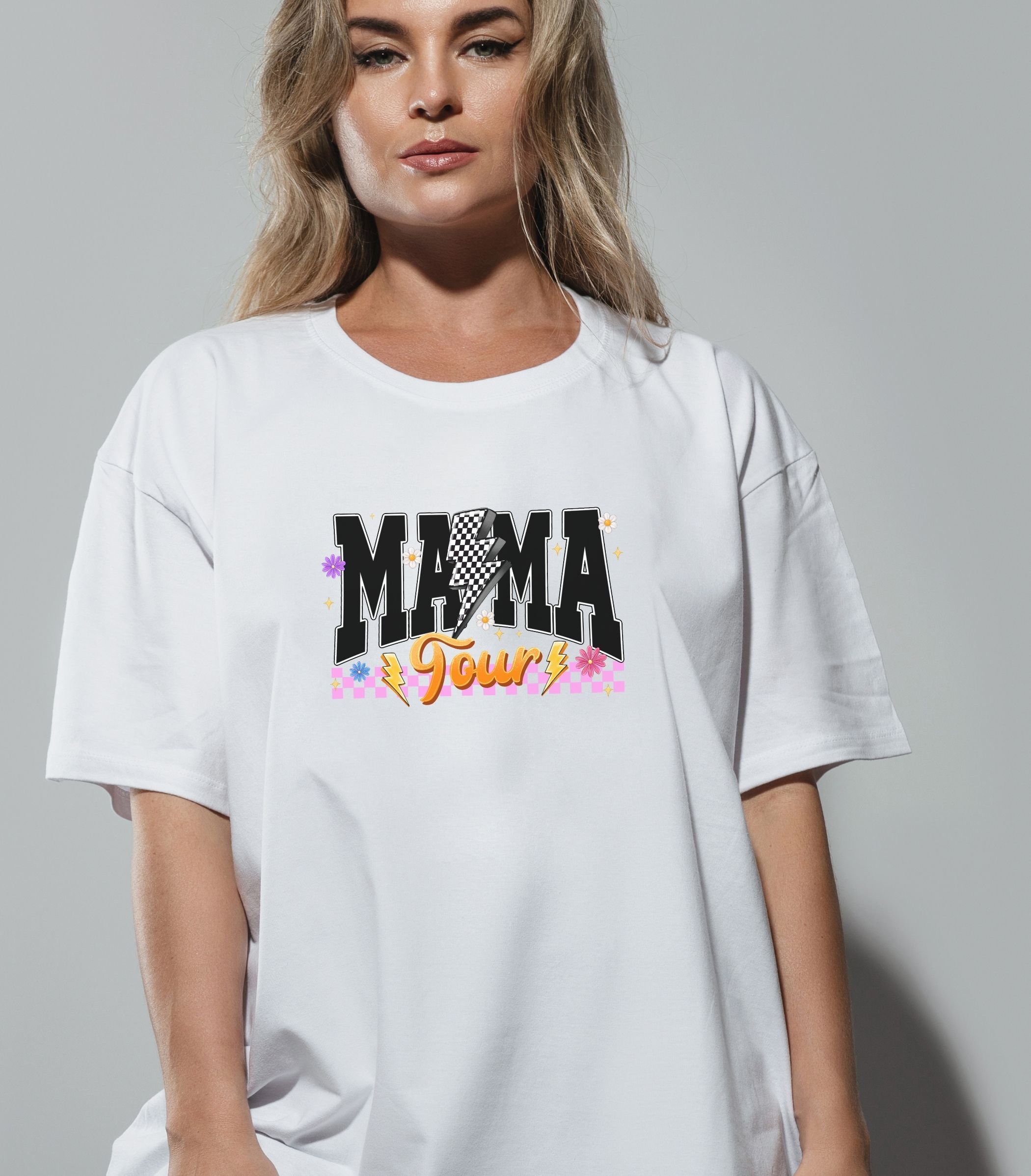 'The Motherhood Tour' Graphic Tee for Moms product thumbnail image 'The Motherhood Tour' Graphic Tee for Moms product thumbnail image