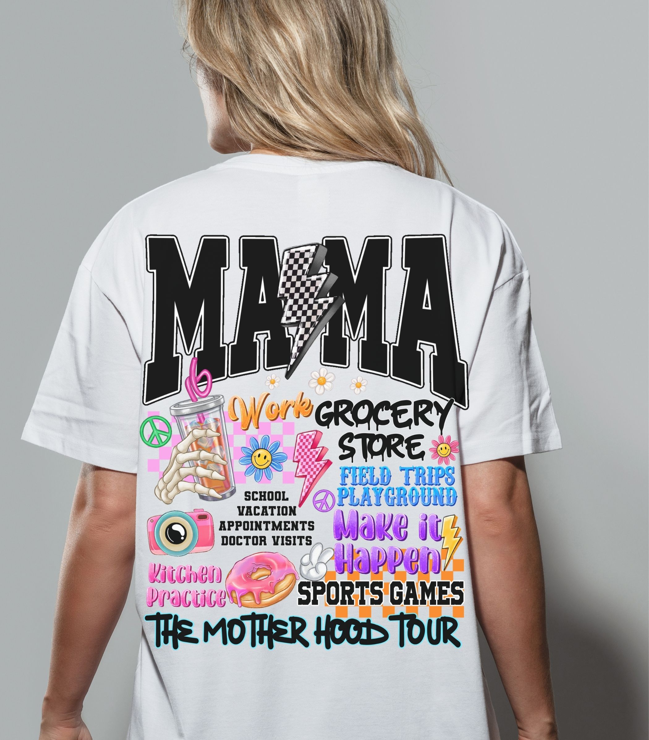 'The Motherhood Tour' Graphic Tee for Moms product thumbnail image 'The Motherhood Tour' Graphic Tee for Moms product thumbnail image