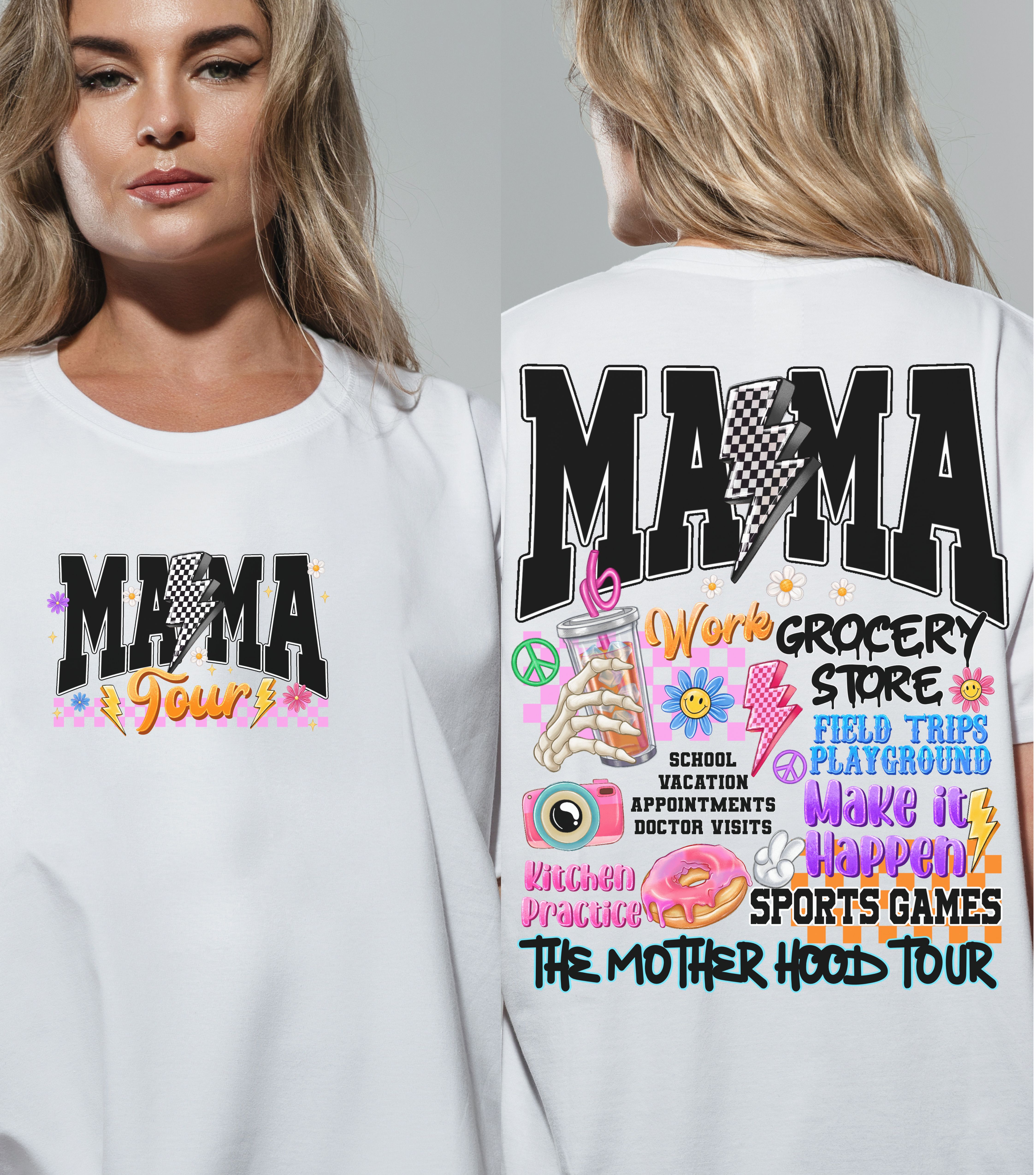 'The Motherhood Tour' Graphic Tee for Moms product thumbnail image 'The Motherhood Tour' Graphic Tee for Moms product thumbnail image
