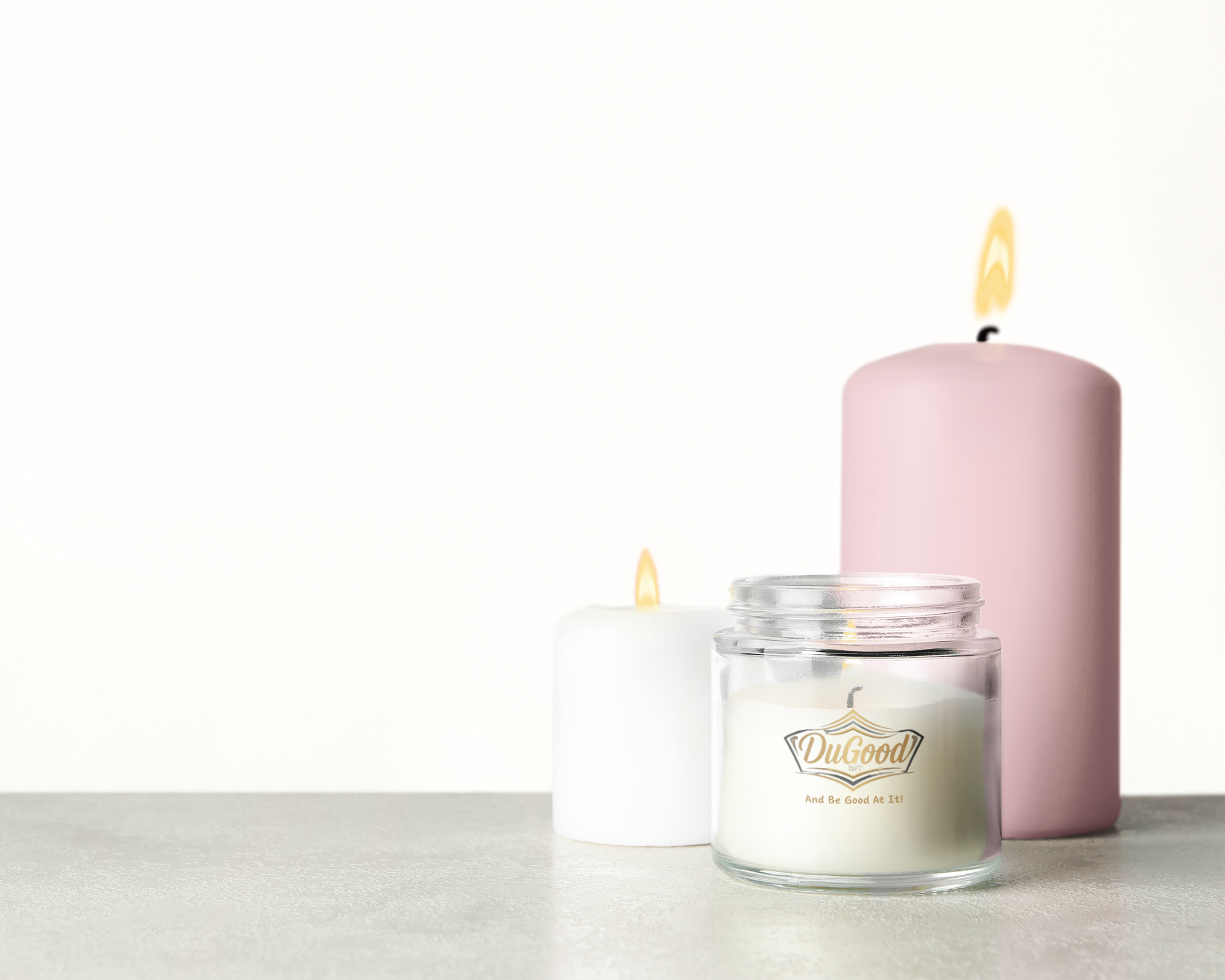 DuGood Soy Candle - 9oz Jar "And Be Good At It!" Scented Candle product thumbnail image