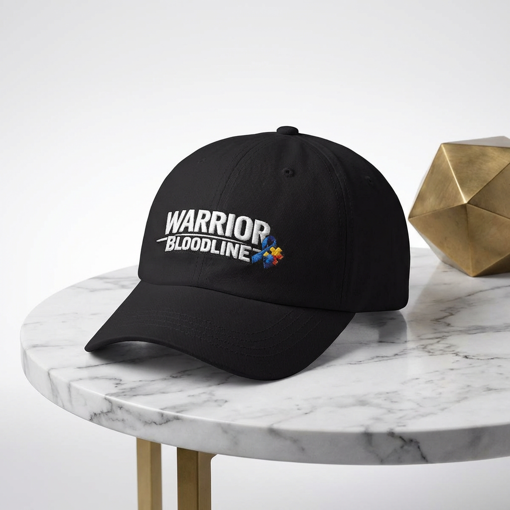 Warrior Bloodline Dad Cap – Embroidered Support Awareness Hat product thumbnail image