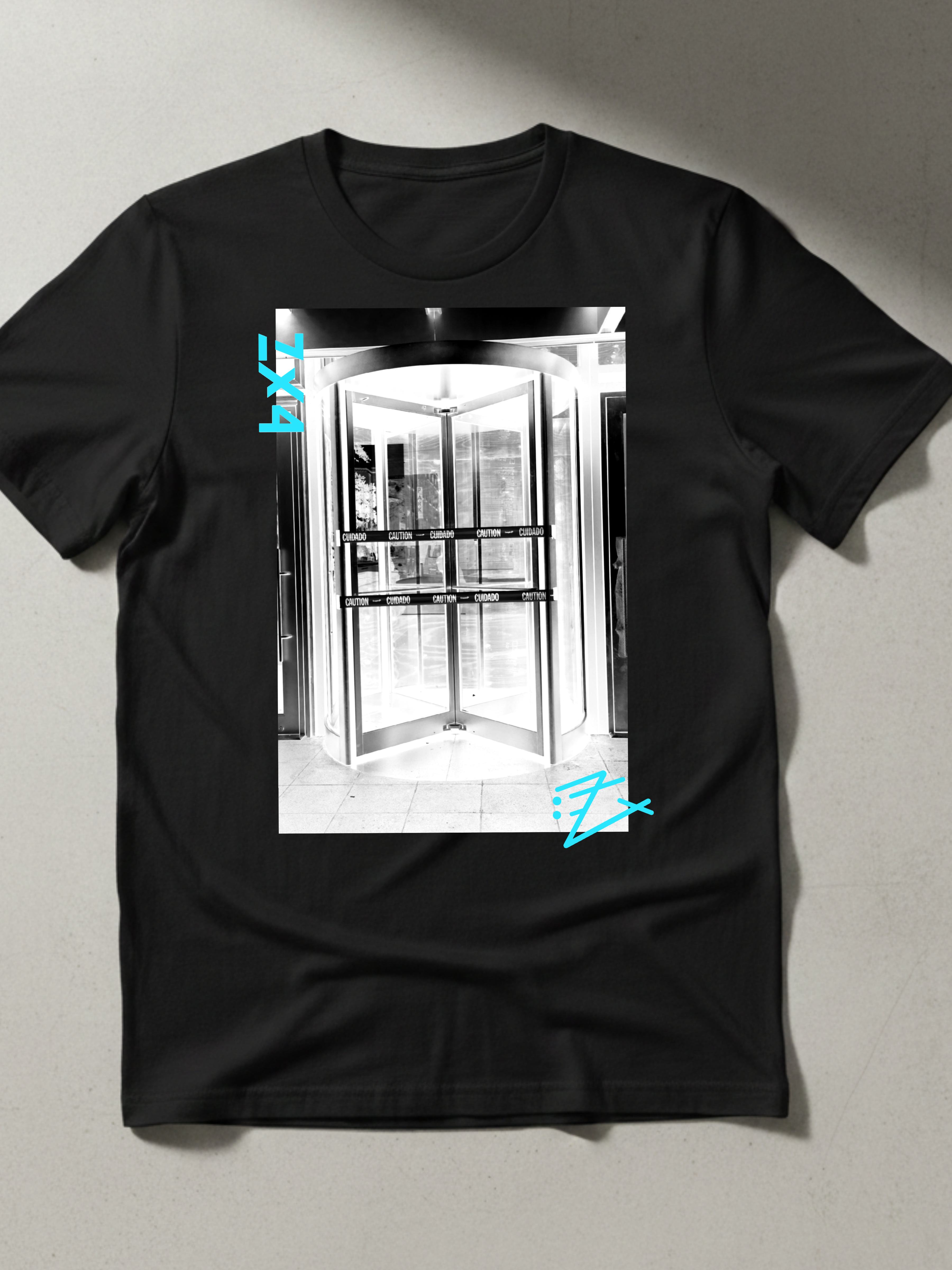 Revolving Door Photo Print with Aqua Accents product thumbnail image Revolving Door Photo Print with Aqua Accents product thumbnail image