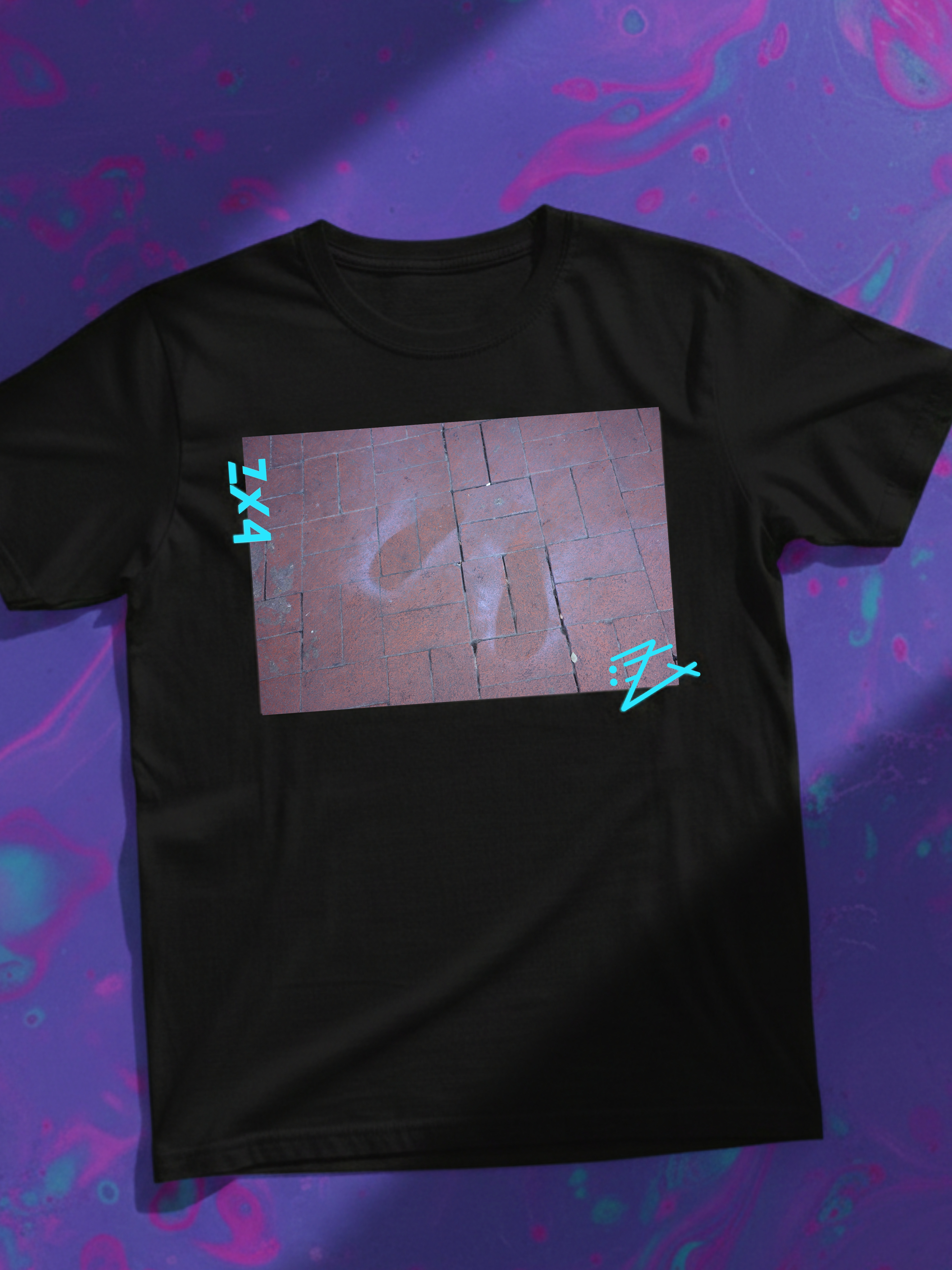 Abstract Concrete Texture Tee — Urban Graffiti Photo T-Shirt_ ghost prints product thumbnail image Abstract Concrete Texture Tee — Urban Graffiti Photo T-Shirt_ ghost prints product thumbnail image