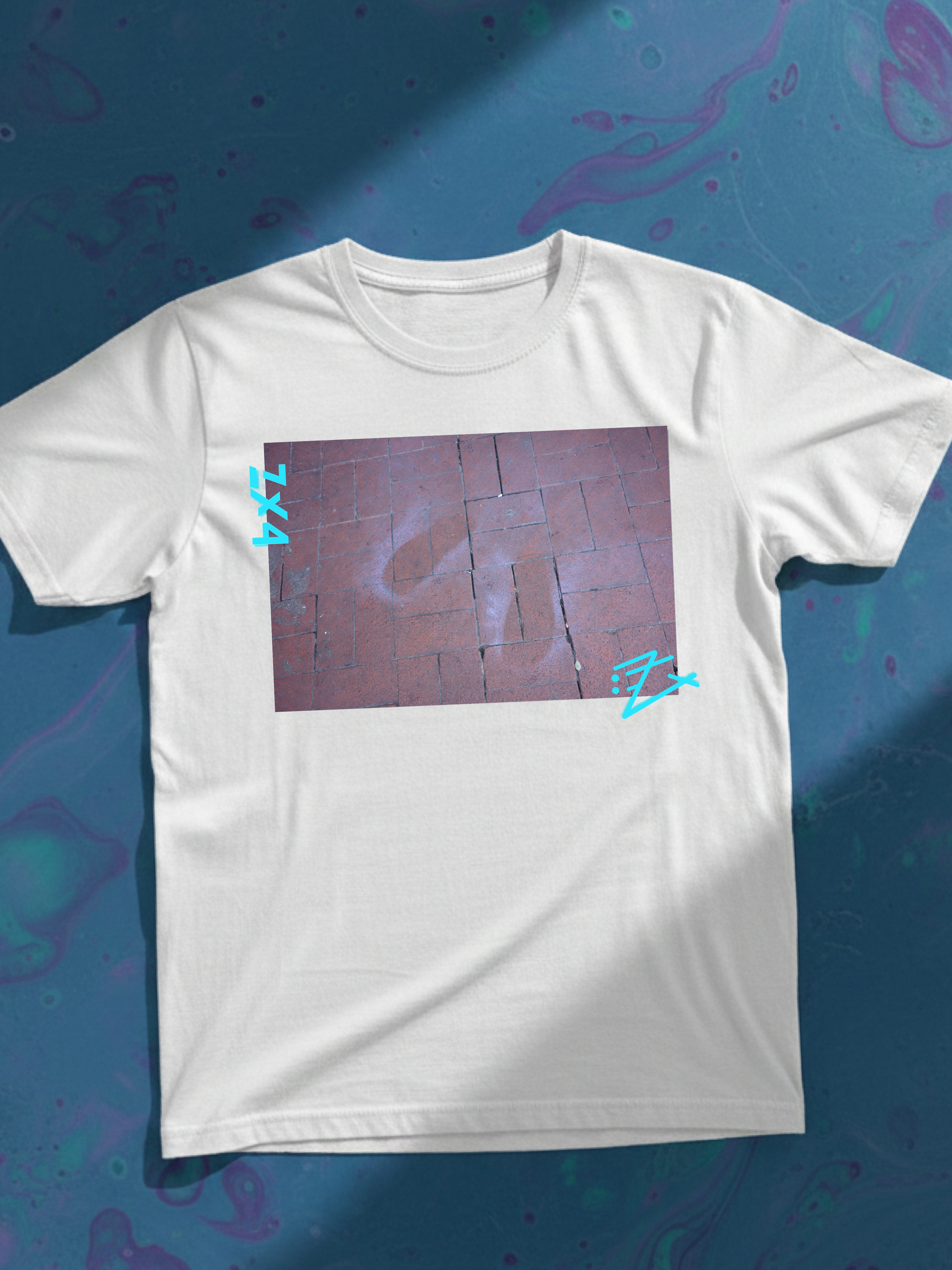 Abstract Concrete Texture Tee — Urban Graffiti Photo T-Shirt_ ghost prints product thumbnail image Abstract Concrete Texture Tee — Urban Graffiti Photo T-Shirt_ ghost prints product thumbnail image