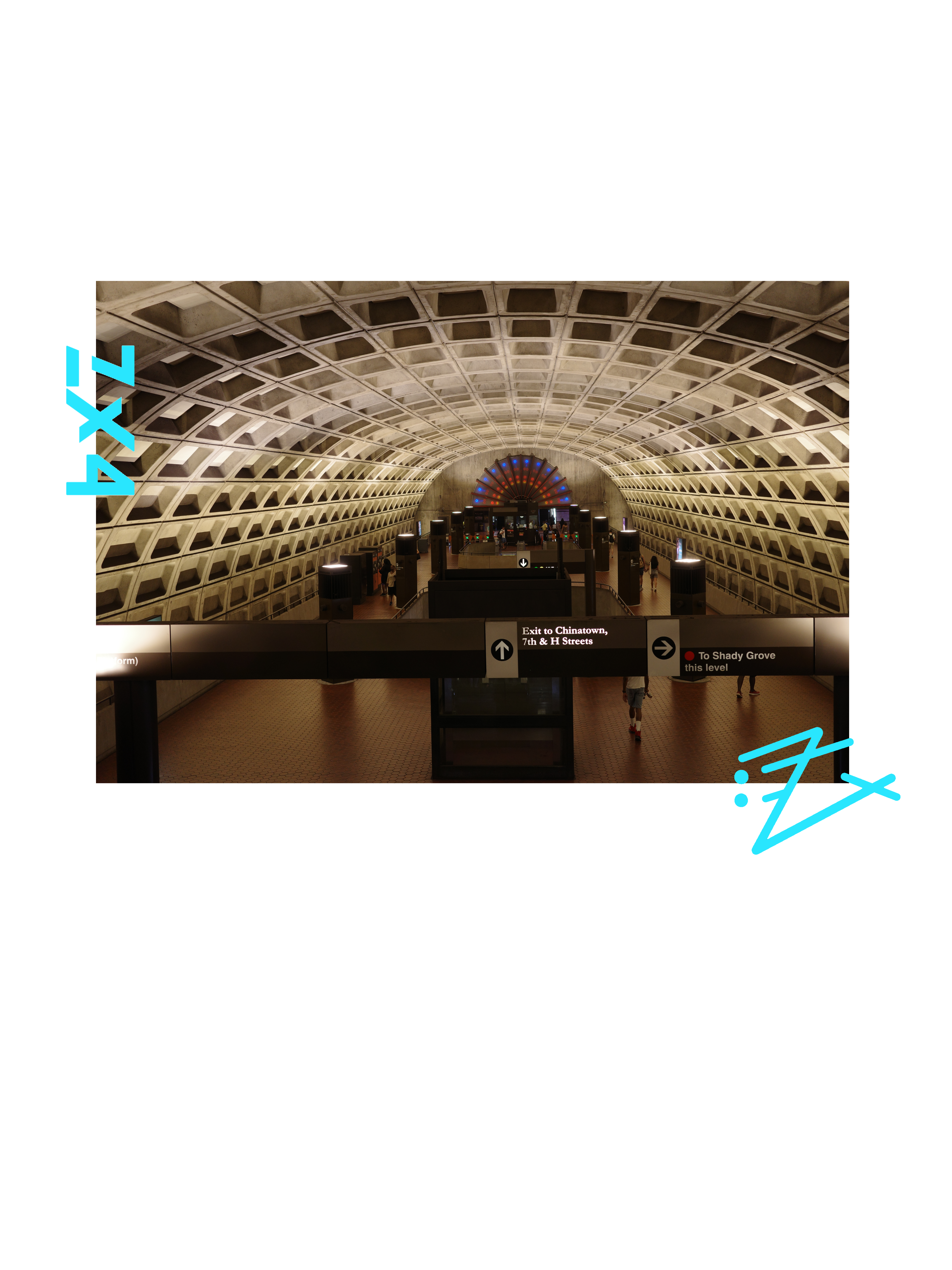 Architectural Metro Station Photo T-Shirt — Urban Transit Vibes product thumbnail image Architectural Metro Station Photo T-Shirt — Urban Transit Vibes product thumbnail image