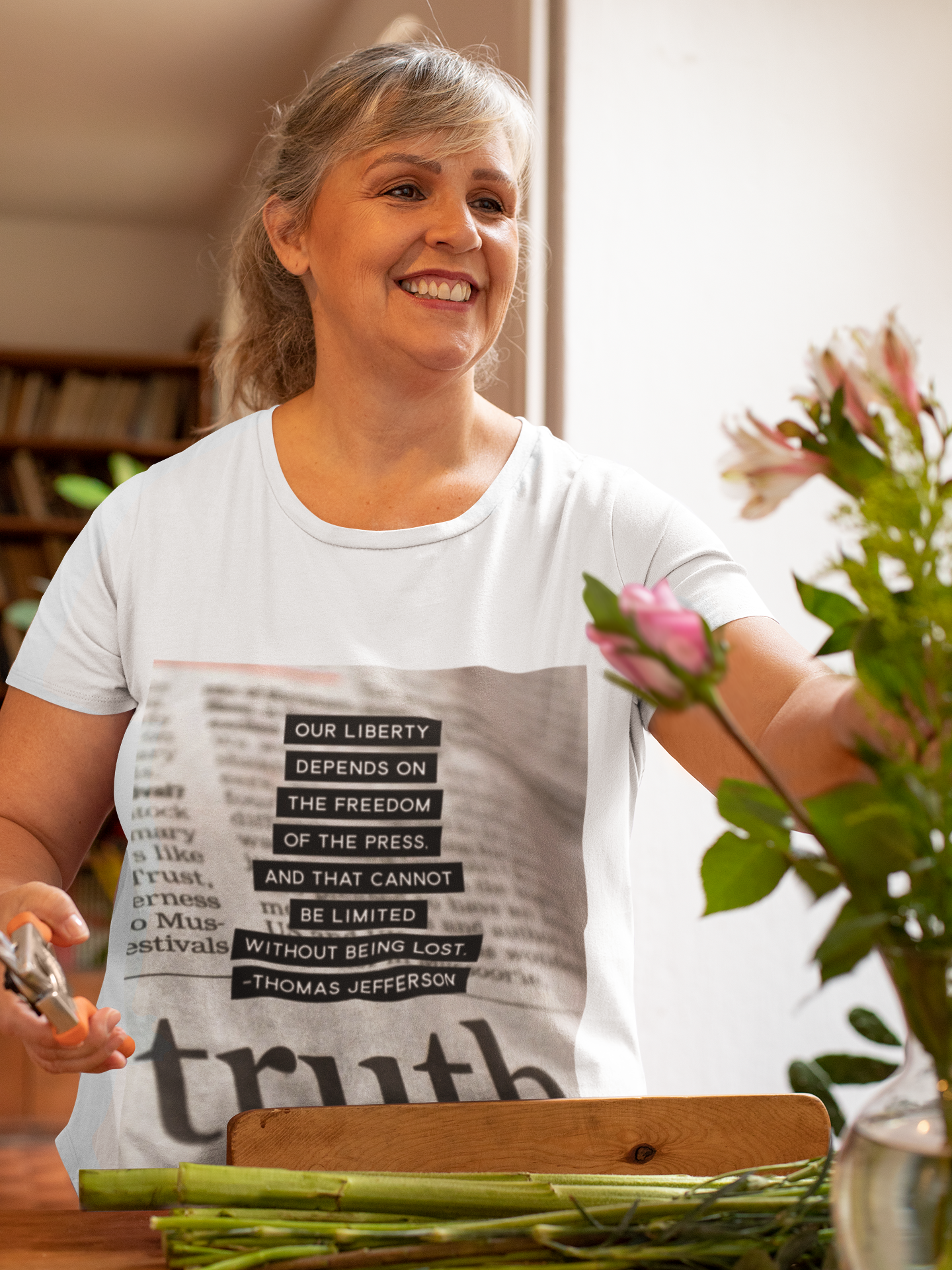 Truth Newspaper Tee— "Our Liberty Depends on the Freedom of the Press" Graphic T-Shirt product thumbnail image Truth Newspaper Tee— "Our Liberty Depends on the Freedom of the Press" Graphic T-Shirt product thumbnail image