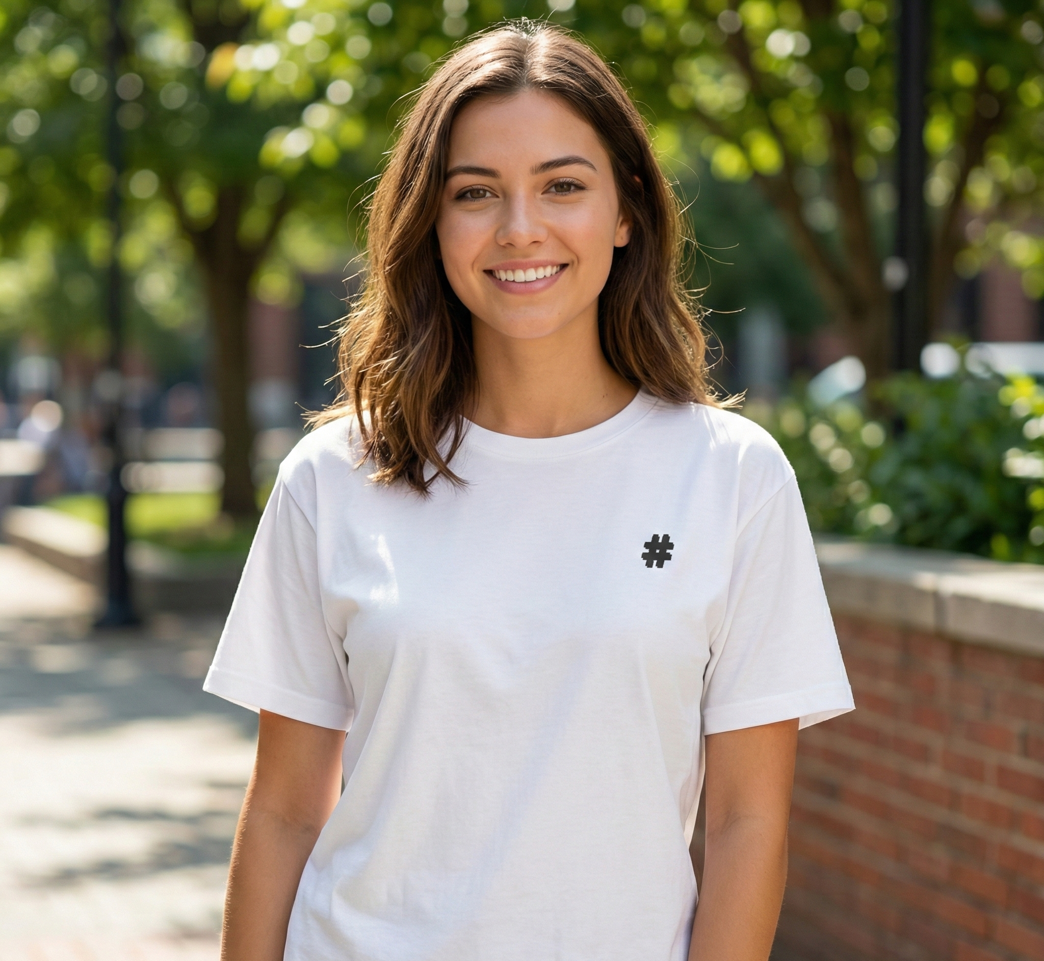 Hashtag Pound Sign Ink Logo T-Shirt | Simple Logo Tee product thumbnail image Hashtag Pound Sign Ink Logo T-Shirt | Simple Logo Tee product thumbnail image