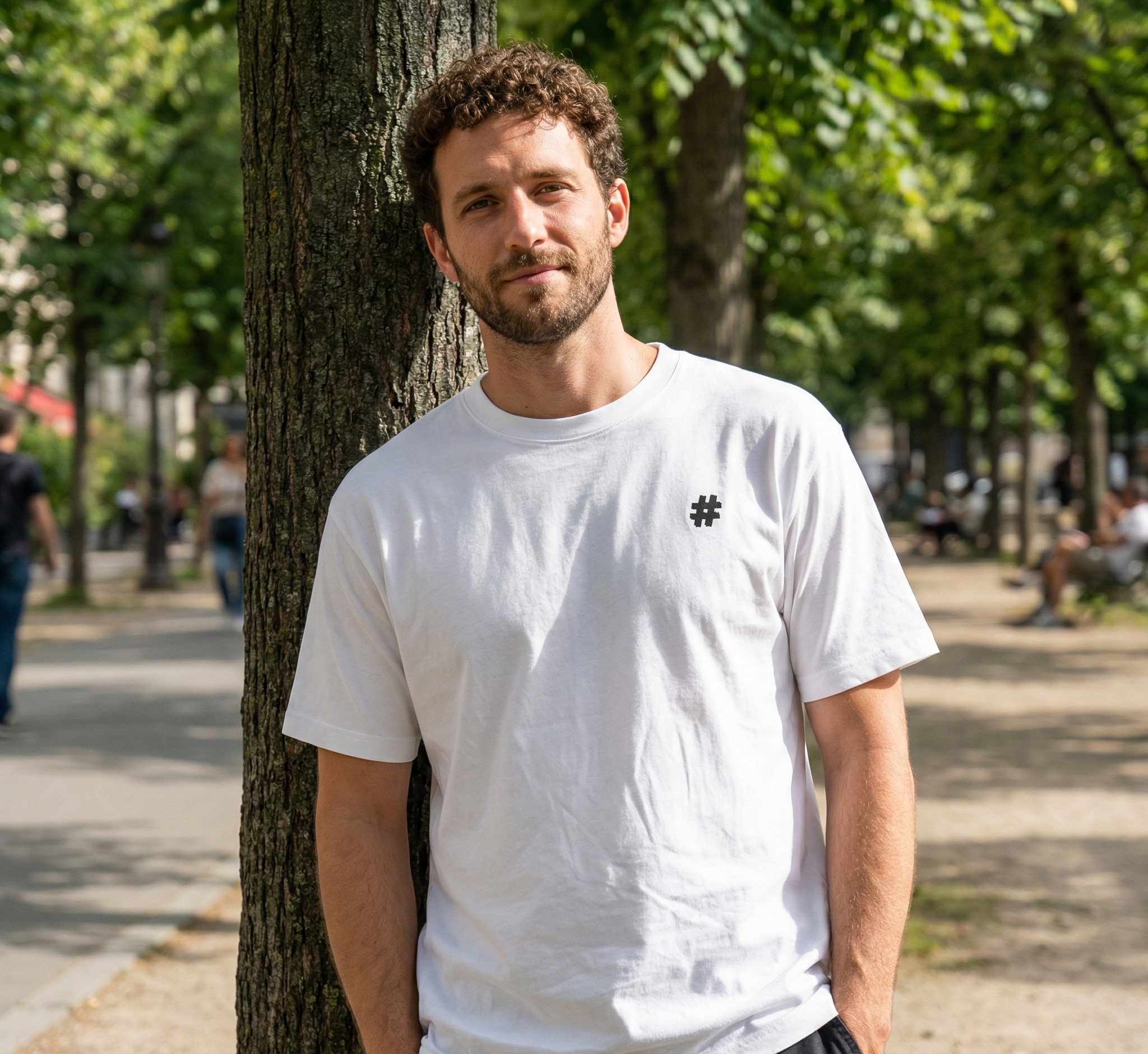 Hashtag Pound Sign Ink Logo T-Shirt | Simple Logo Tee product thumbnail image