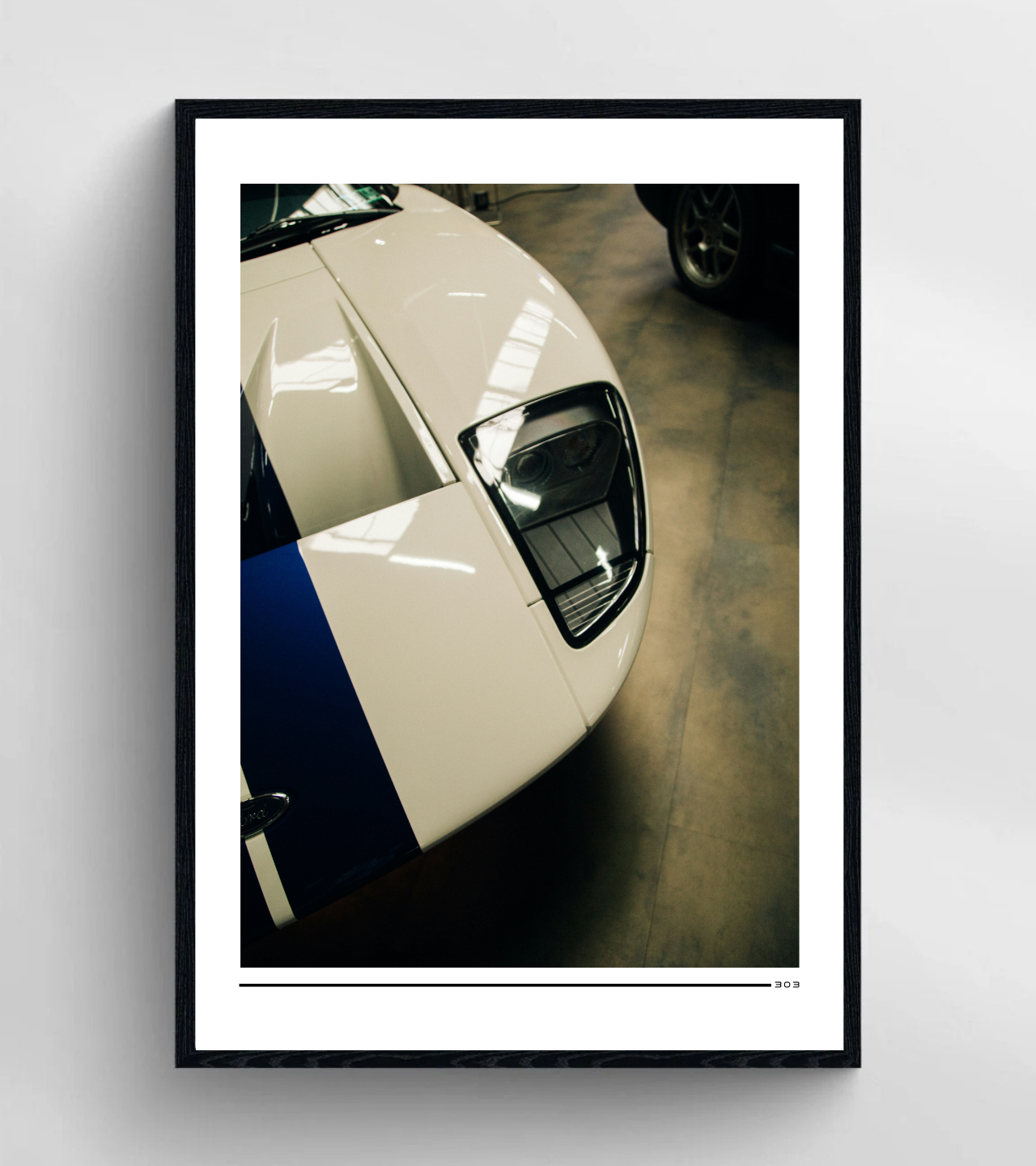 Classic Sports Car Headlight Rolled Poster product thumbnail image