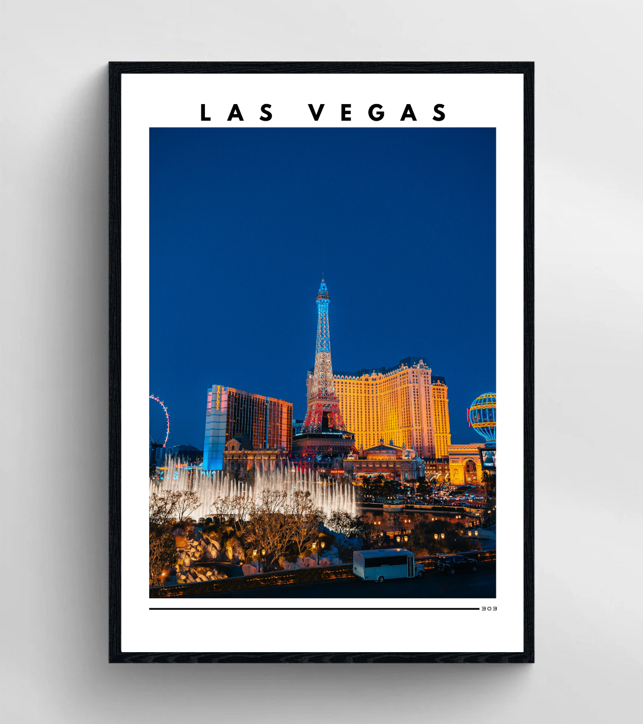 Las Vegas Strip Nightscape Poster product thumbnail image