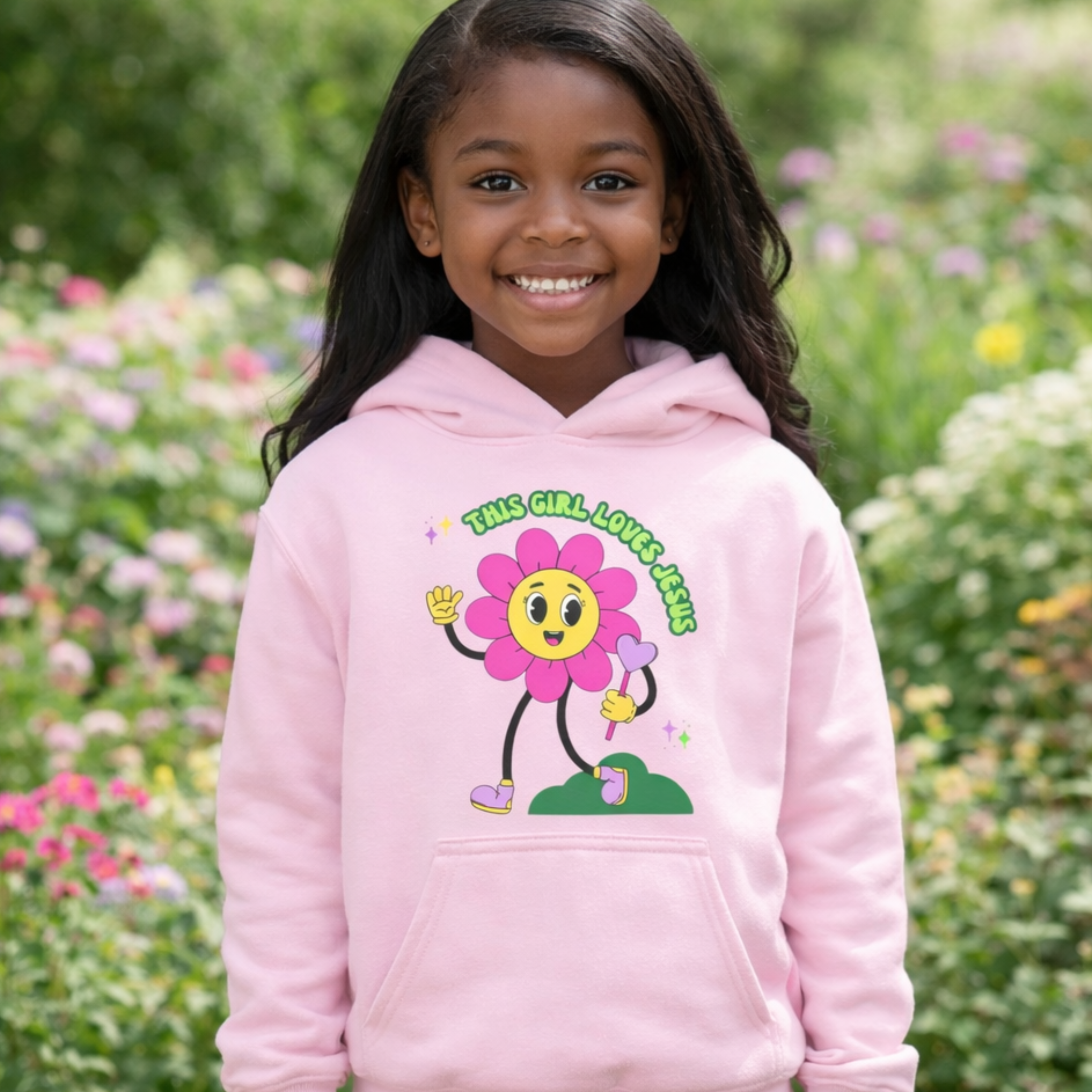 'This Girl Loves Jesus' Youth Hoodie product thumbnail image