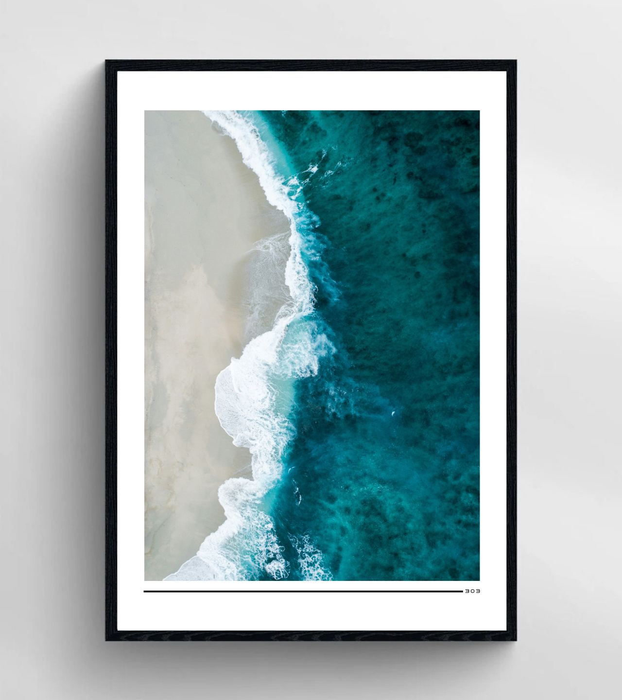 Aerial Ocean Waves Poster product thumbnail image