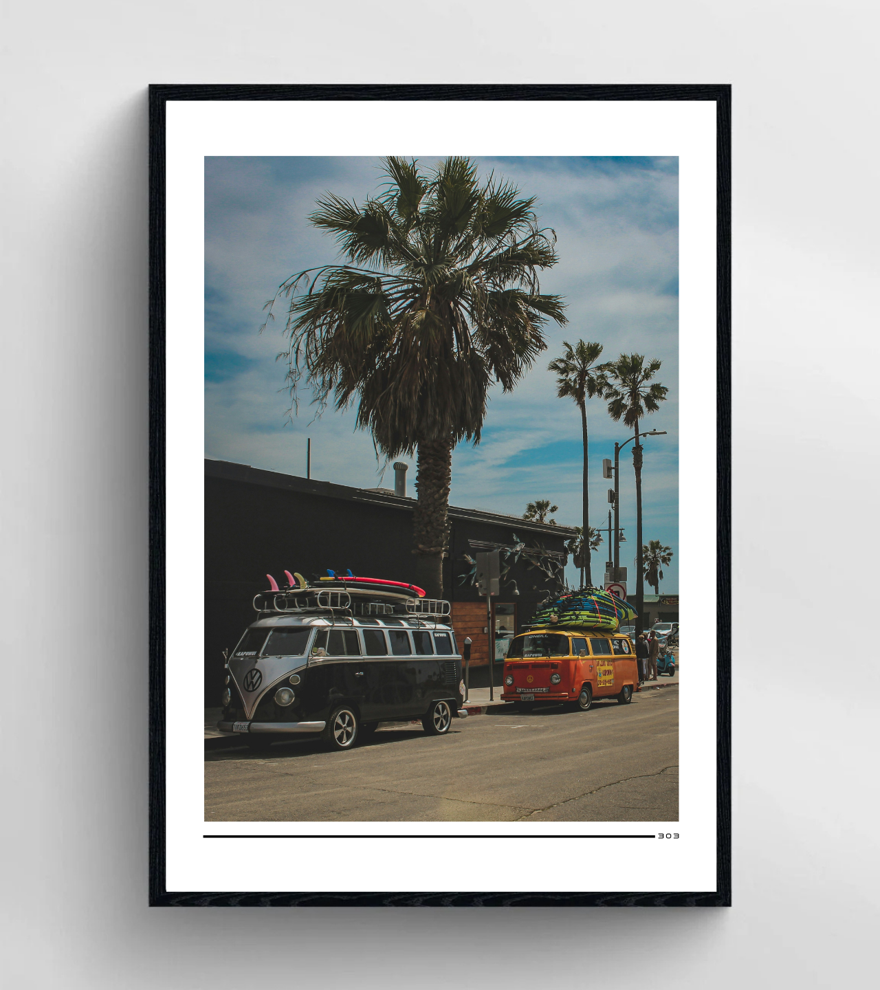 Vintage VW Camper Vans Poster
