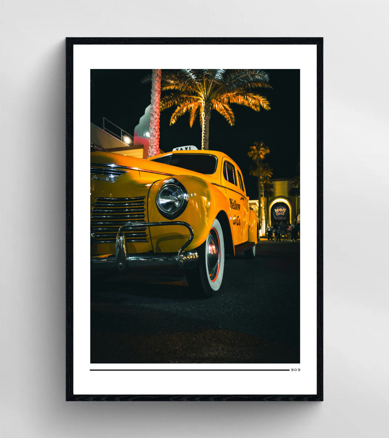 Vintage Yellow Taxi Poster