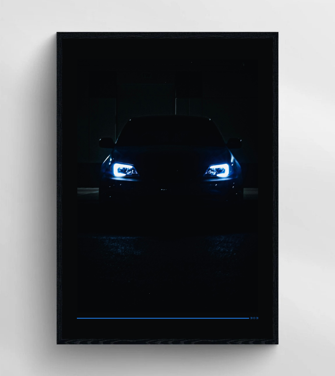 Car Headlights Poster Rolled Poster