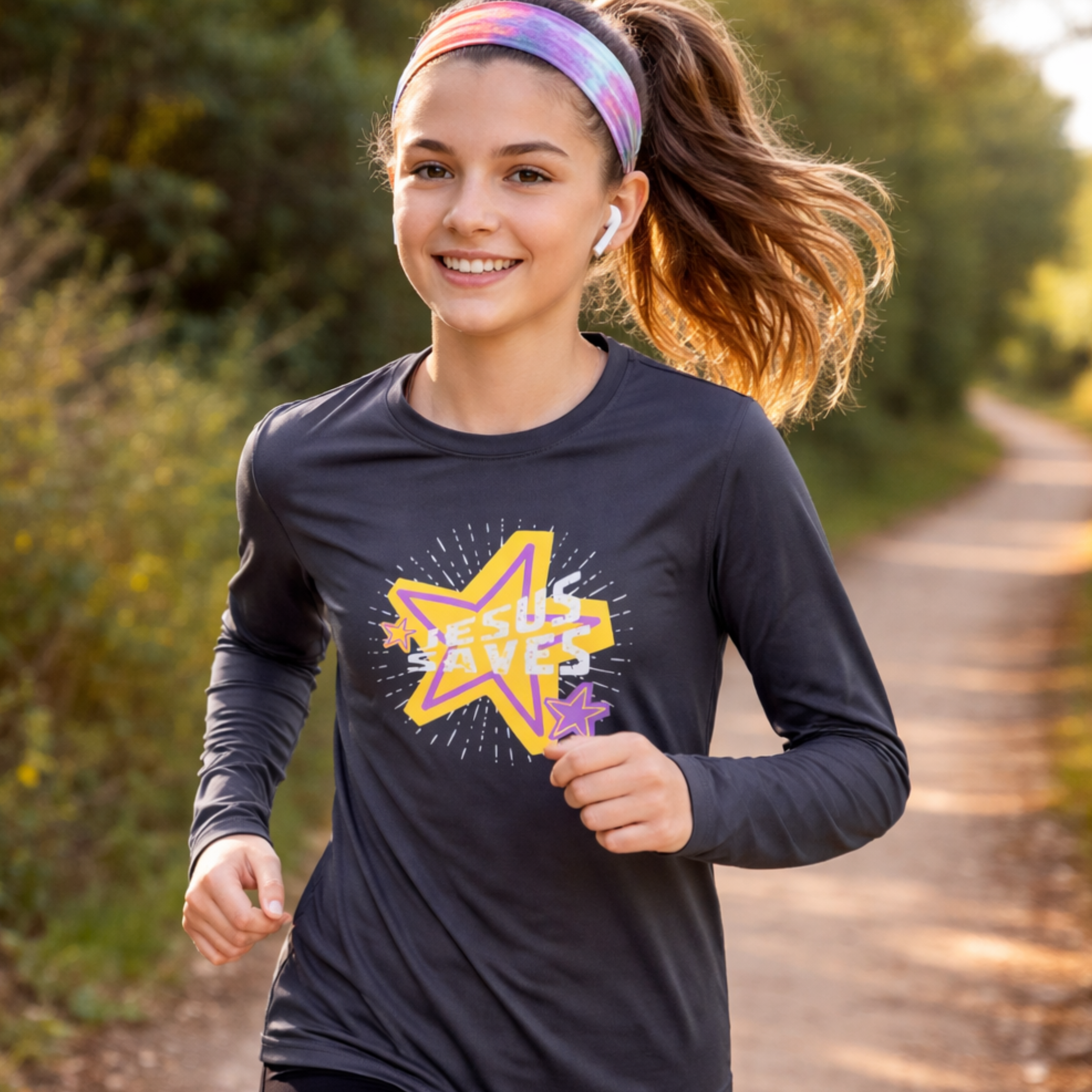 'Jesus Saves' Youth Long Sleeve product thumbnail image 'Jesus Saves' Youth Long Sleeve product thumbnail image