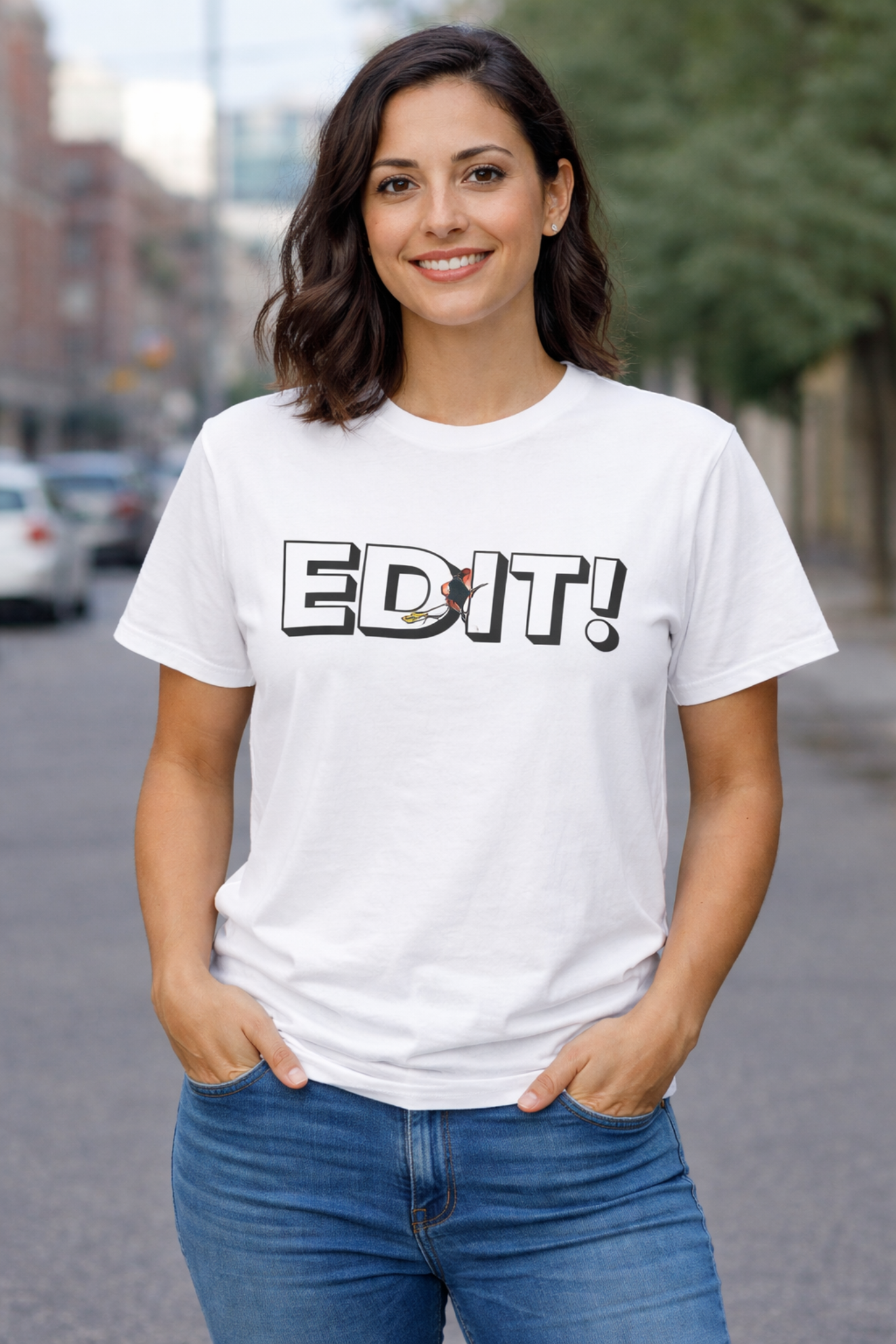 "EDIT!" Unisex Softstyle T-Shirt - Perfect  for Improvisors product thumbnail image
