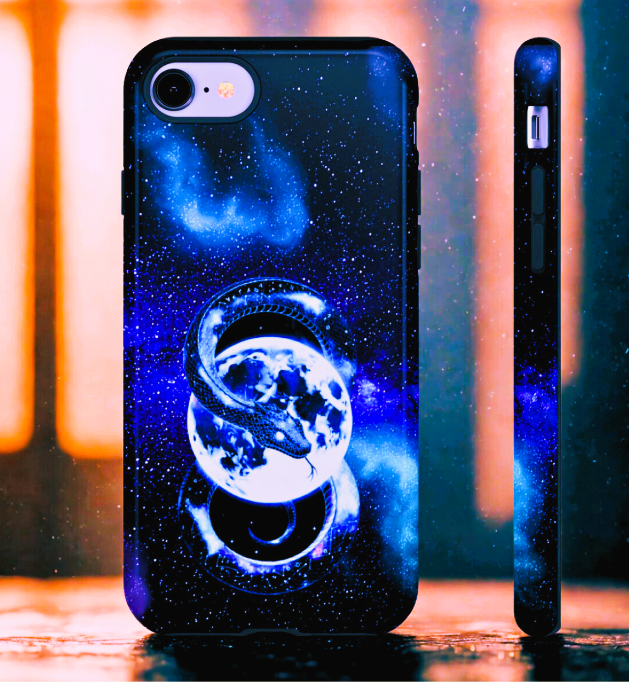 Galaxy Ouroboros Phone Case — Moon &amp; Snake Tough Protective Case product thumbnail image