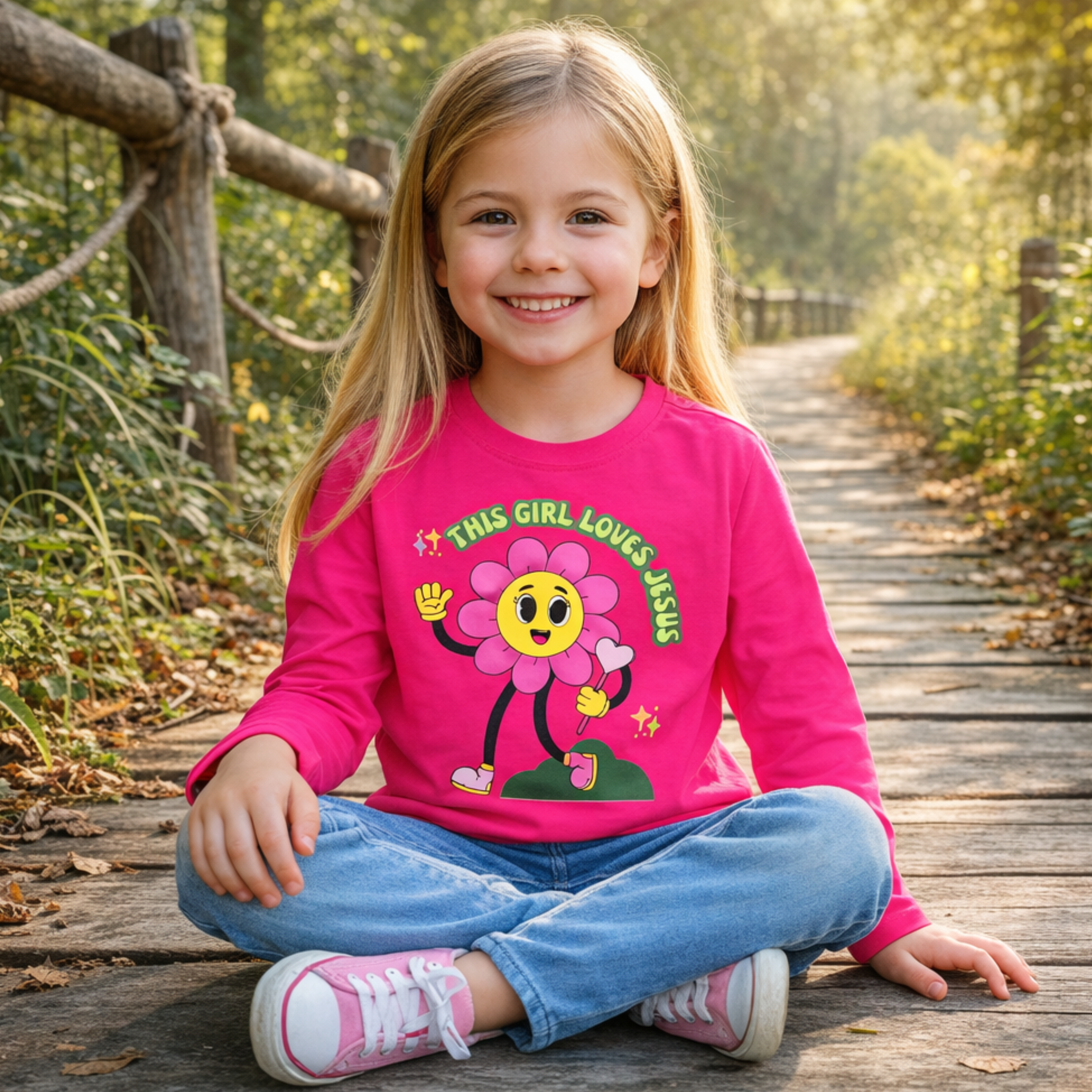 'This Girl Loves Jesus' Youth Long Sleeve