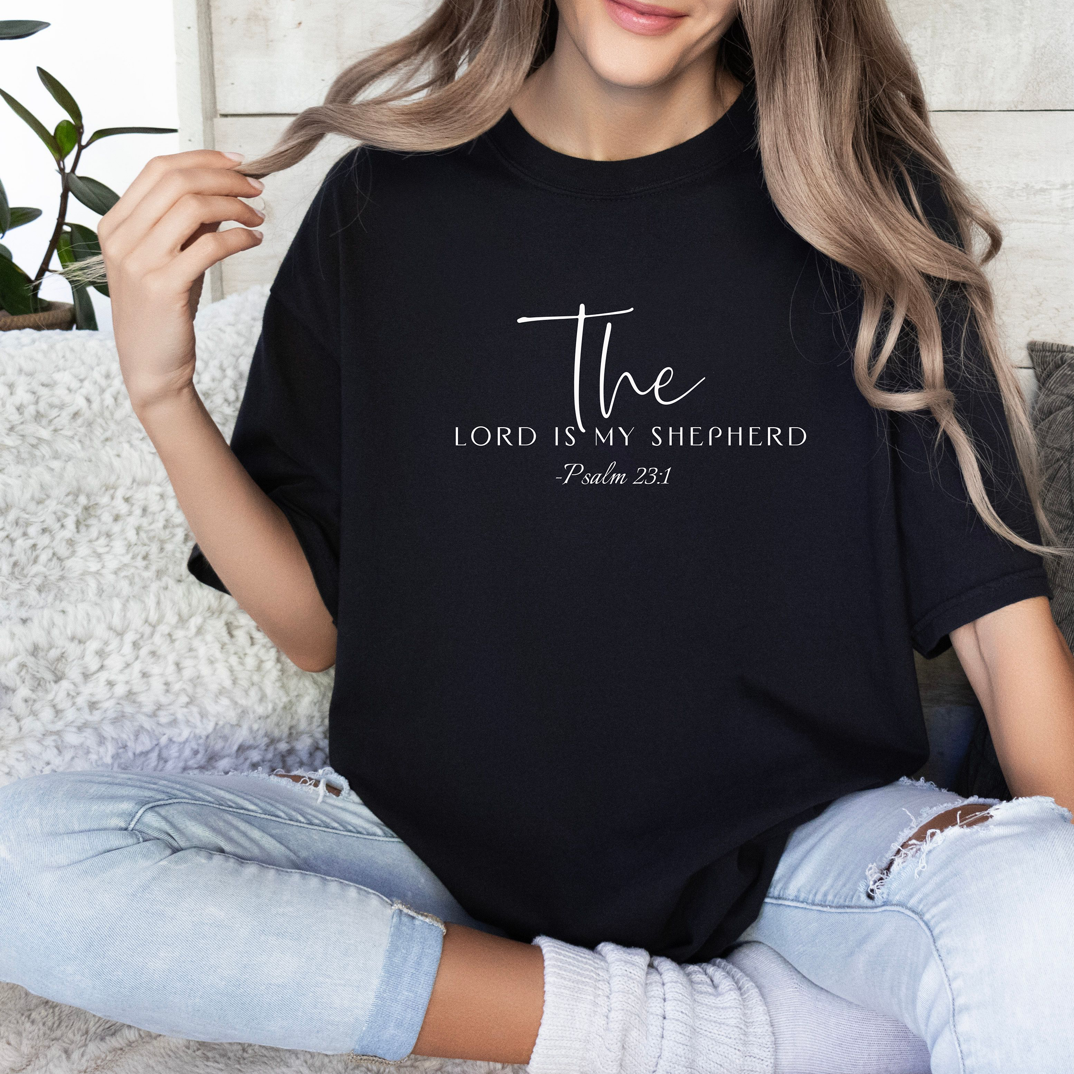 T-shirt - "The Lord Is My Shepherd" Psalm 23 Christian Tee