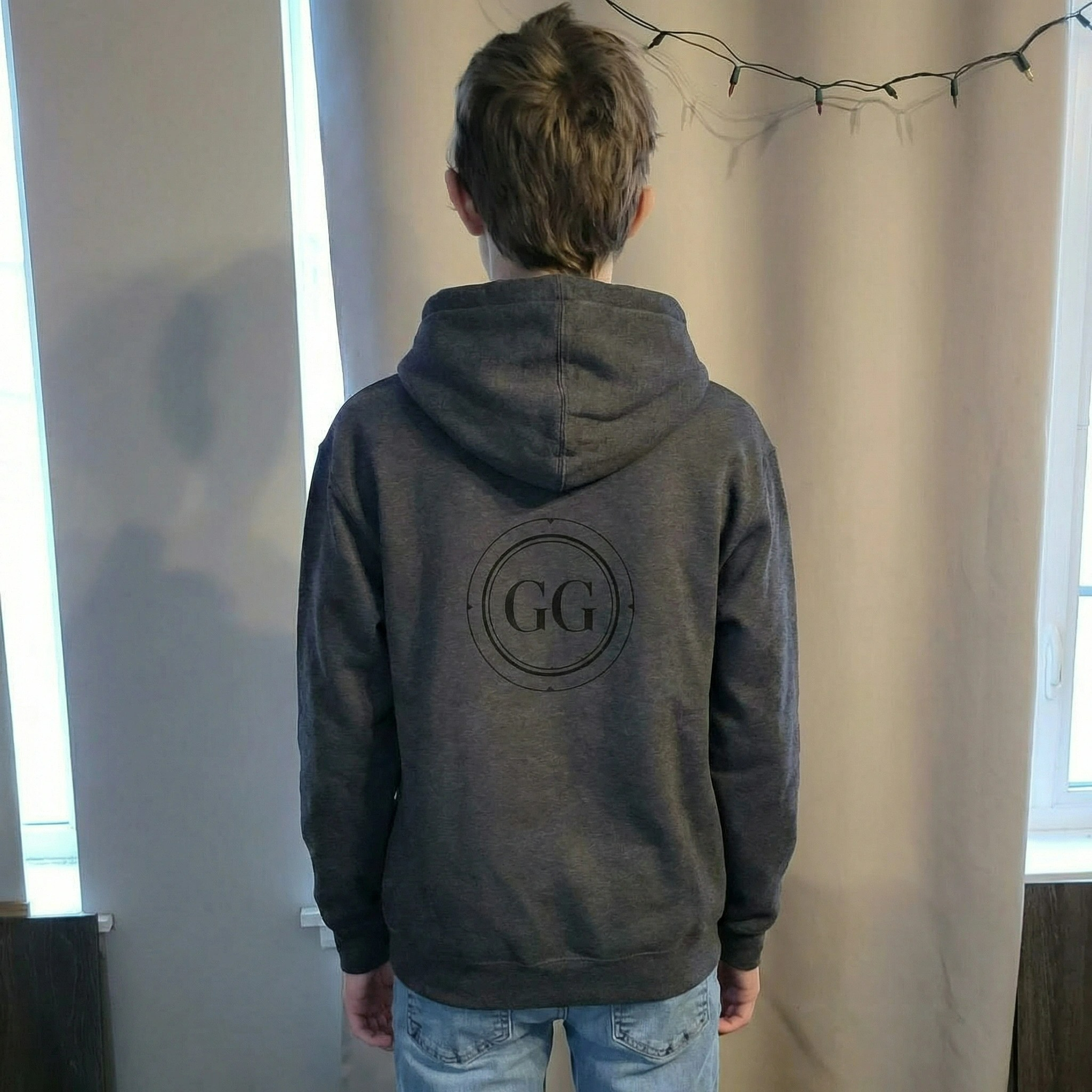 Sweat à capuche pour jeunes — Pull à monogramme GG Circle
