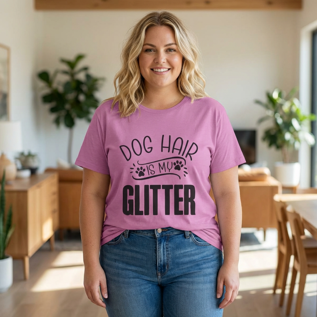 Dog Hair Is My Glitter T-Shirt — Funny Pet Lover Tee
