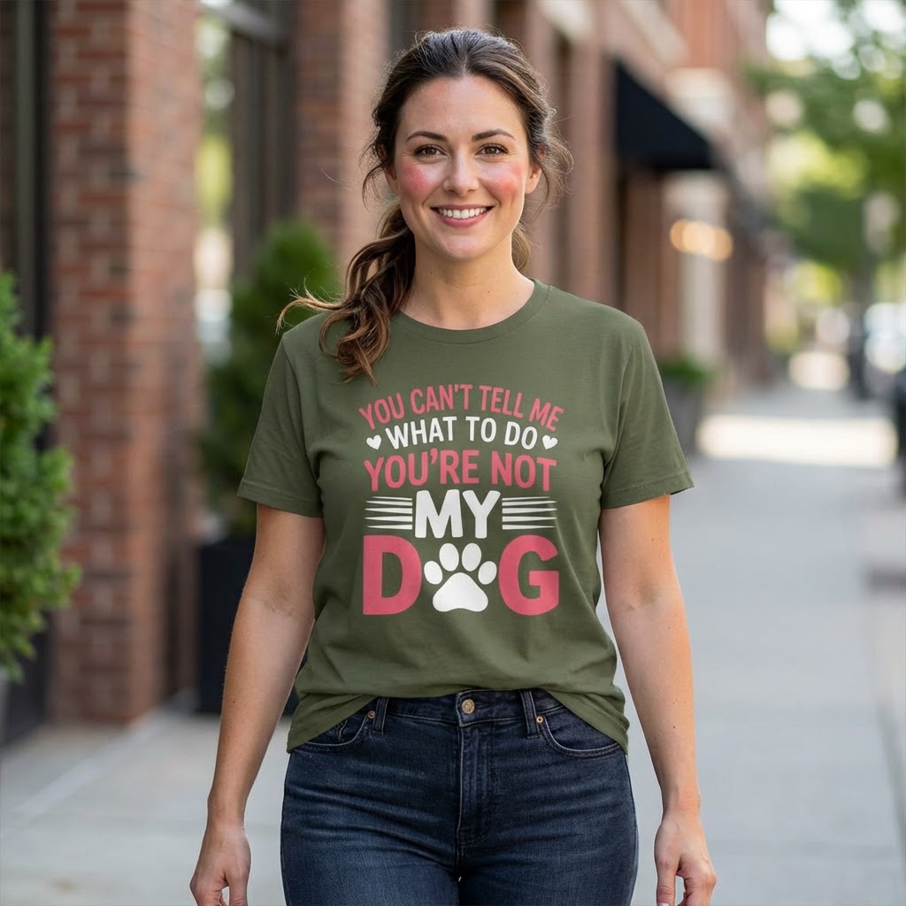 Dog Lover T-Shirt — "You Can't Tell Me What To Do, You're Not My Dog" Graphic Tee product thumbnail image