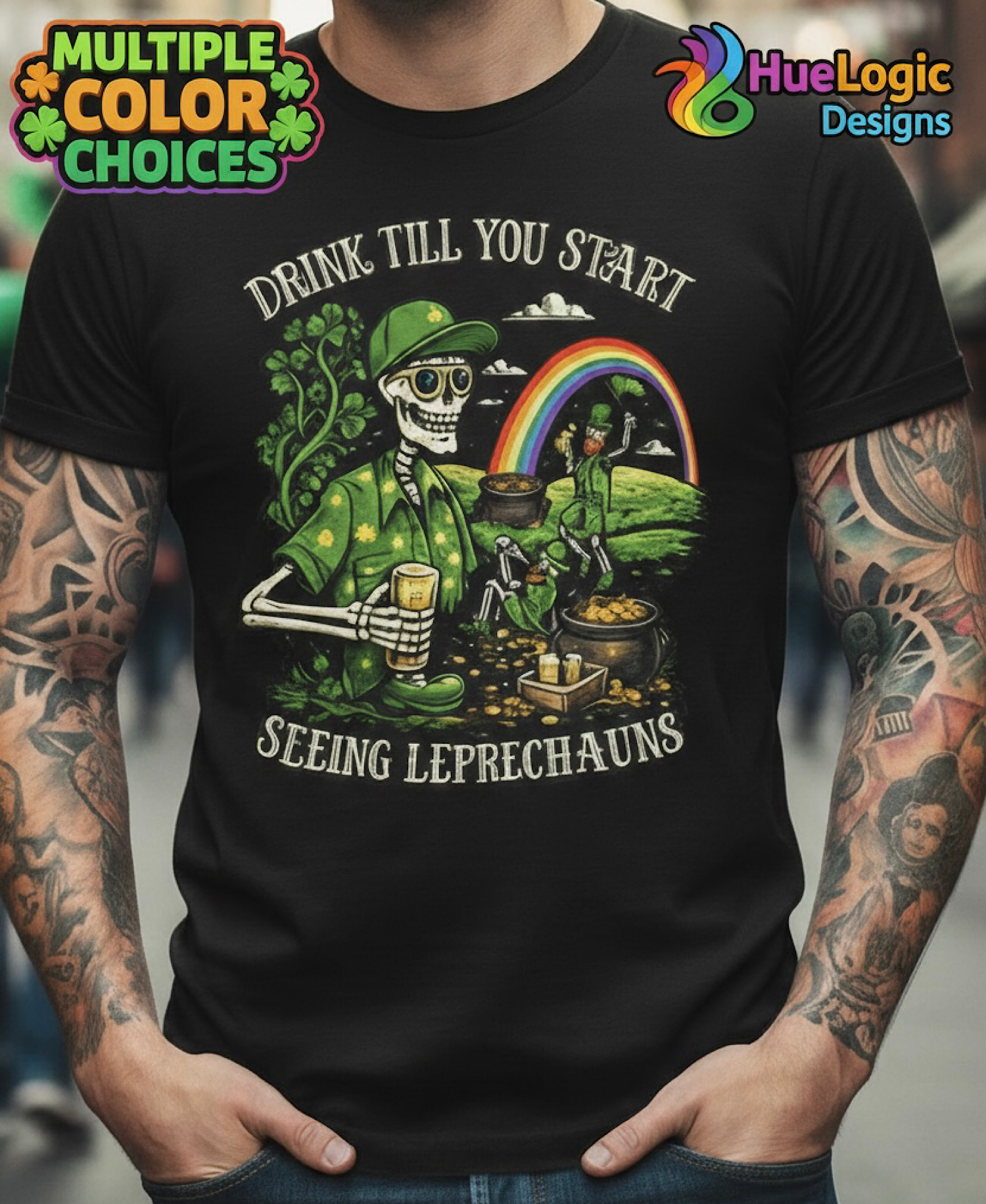 🍀 Drink Till You Start Seeing Leprechauns – St. Patrick’s Day Irish Shirt 🍻 product thumbnail image 🍀 Drink Till You Start Seeing Leprechauns – St. Patrick’s Day Irish Shirt 🍻 product thumbnail image