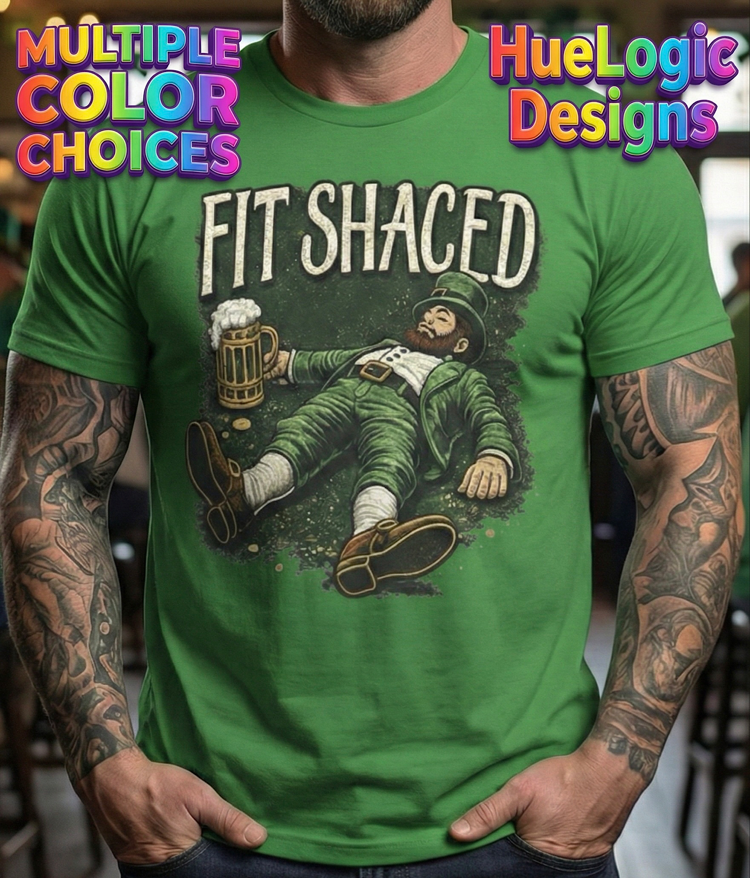 Fit Shaced Irish St. Patrick’s Day Guiness Shirt Funny Drunk Leprechaun Tee