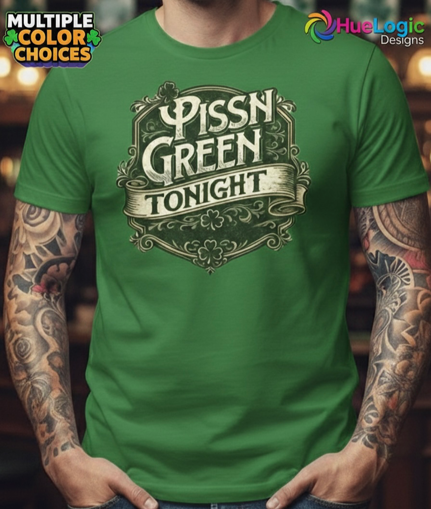 🍀 Piss’n Green Tonight – Funny St. Patrick’s Day Irish Drinking Shirt 🍺 product thumbnail image 🍀 Piss’n Green Tonight – Funny St. Patrick’s Day Irish Drinking Shirt 🍺 product thumbnail image