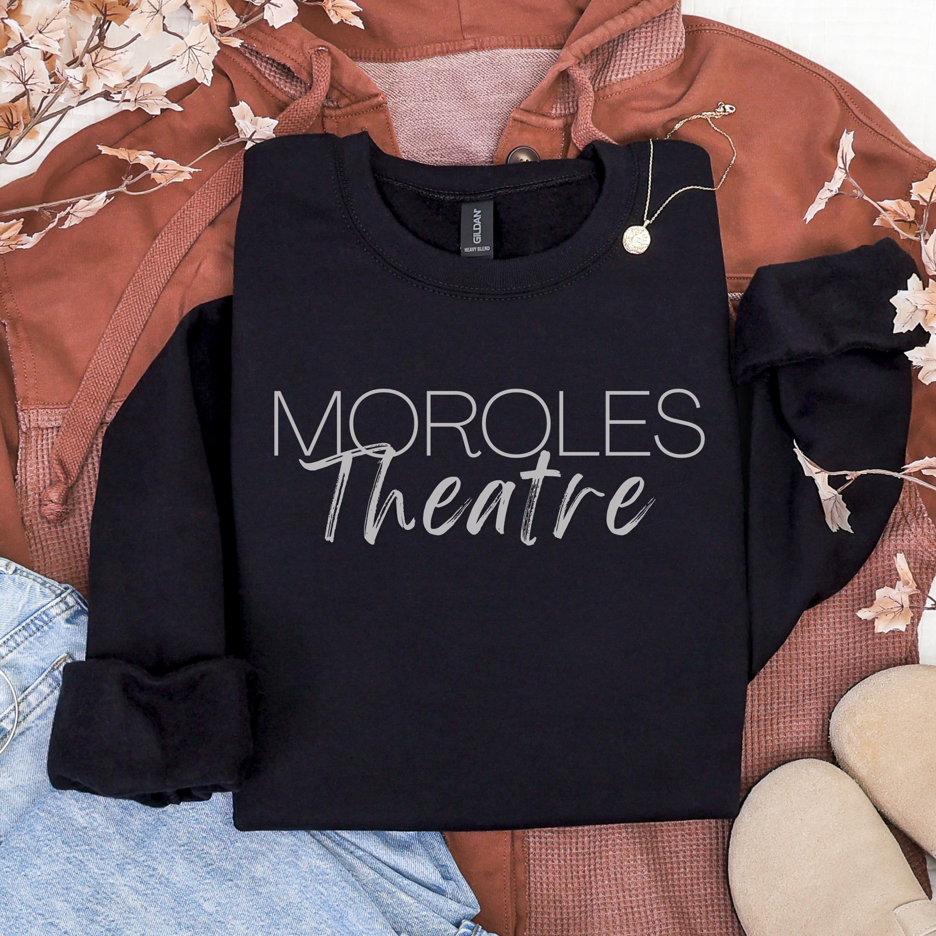 Moroles Theatre Sweatshirt — Adult Sizes S-4XL product thumbnail image Moroles Theatre Sweatshirt — Adult Sizes S-4XL product thumbnail image