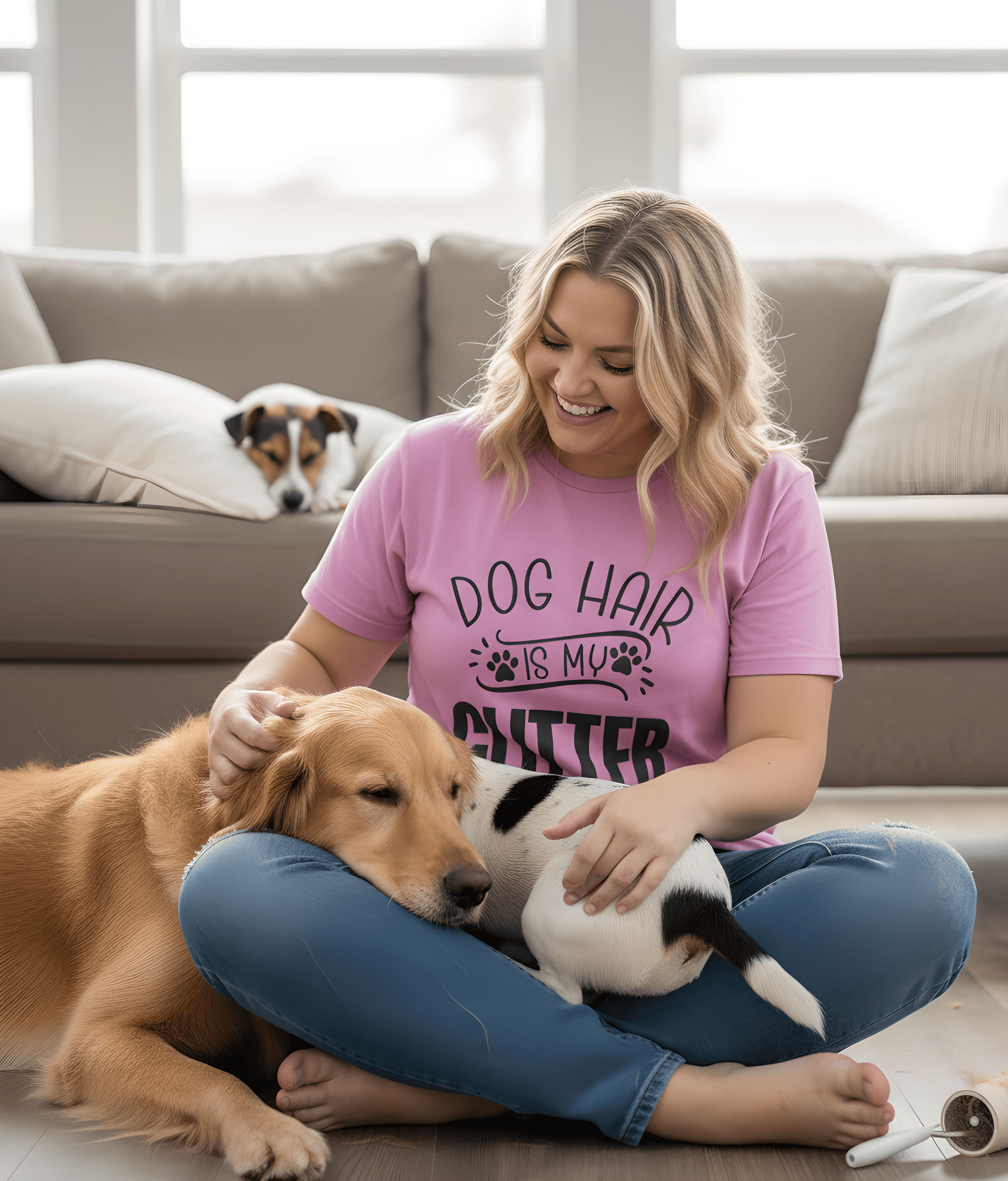 Dog Hair Is My Glitter T-Shirt — Funny Pet Lover Tee product thumbnail image