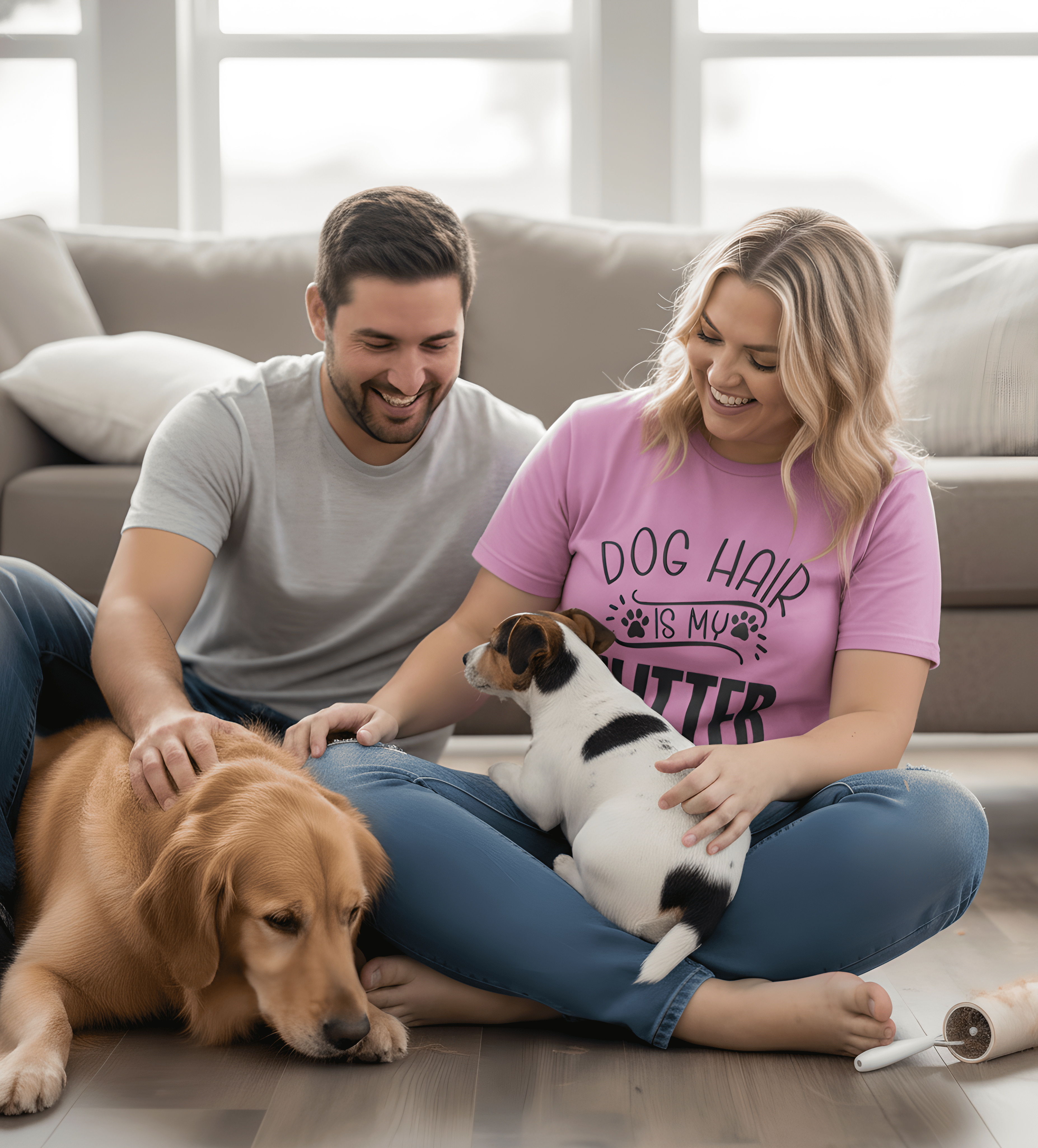 Dog Hair Is My Glitter T-Shirt — Funny Pet Lover Tee product thumbnail image Dog Hair Is My Glitter T-Shirt — Funny Pet Lover Tee product thumbnail image