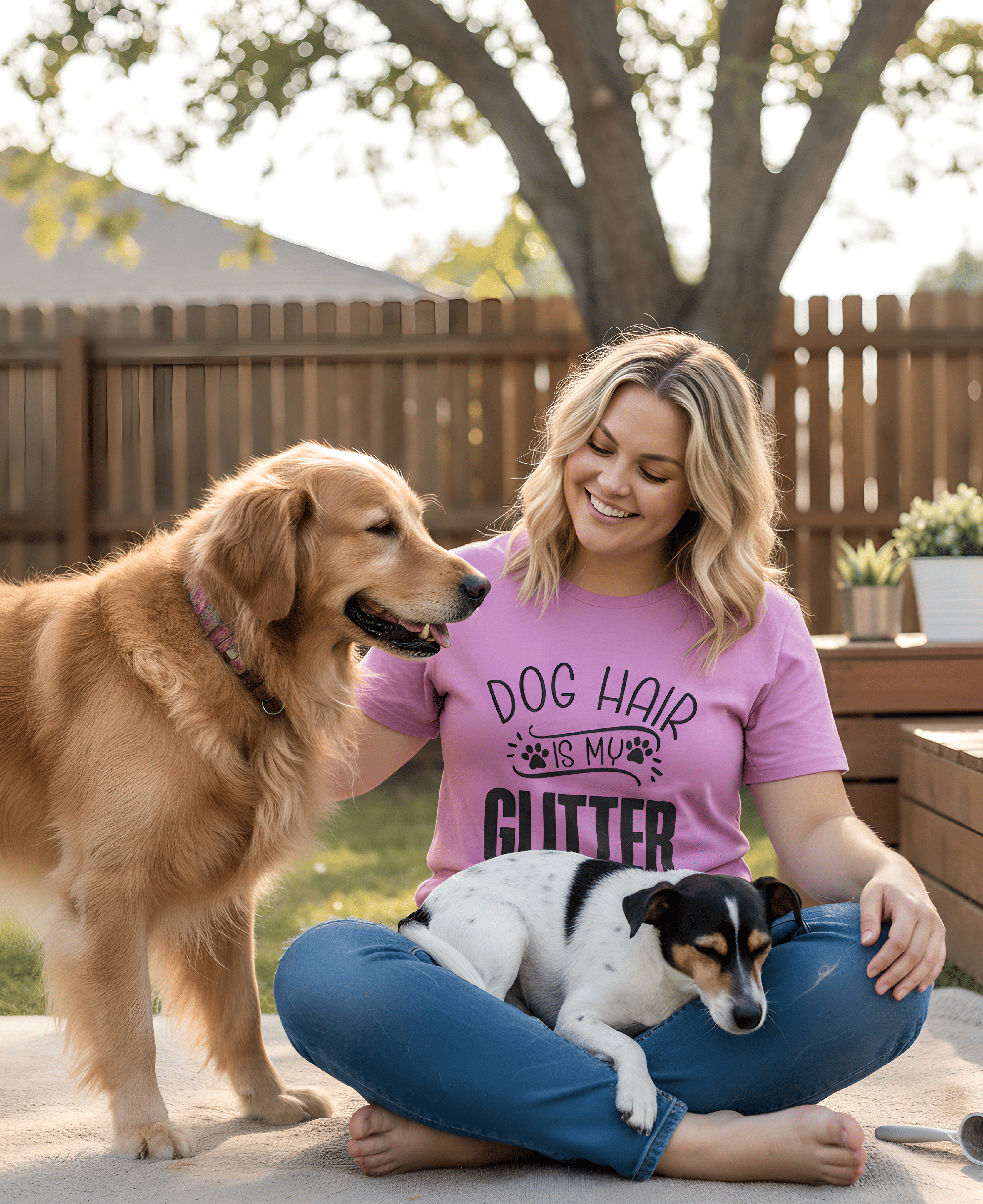 Dog Hair Is My Glitter T-Shirt — Funny Pet Lover Tee product thumbnail image Dog Hair Is My Glitter T-Shirt — Funny Pet Lover Tee product thumbnail image