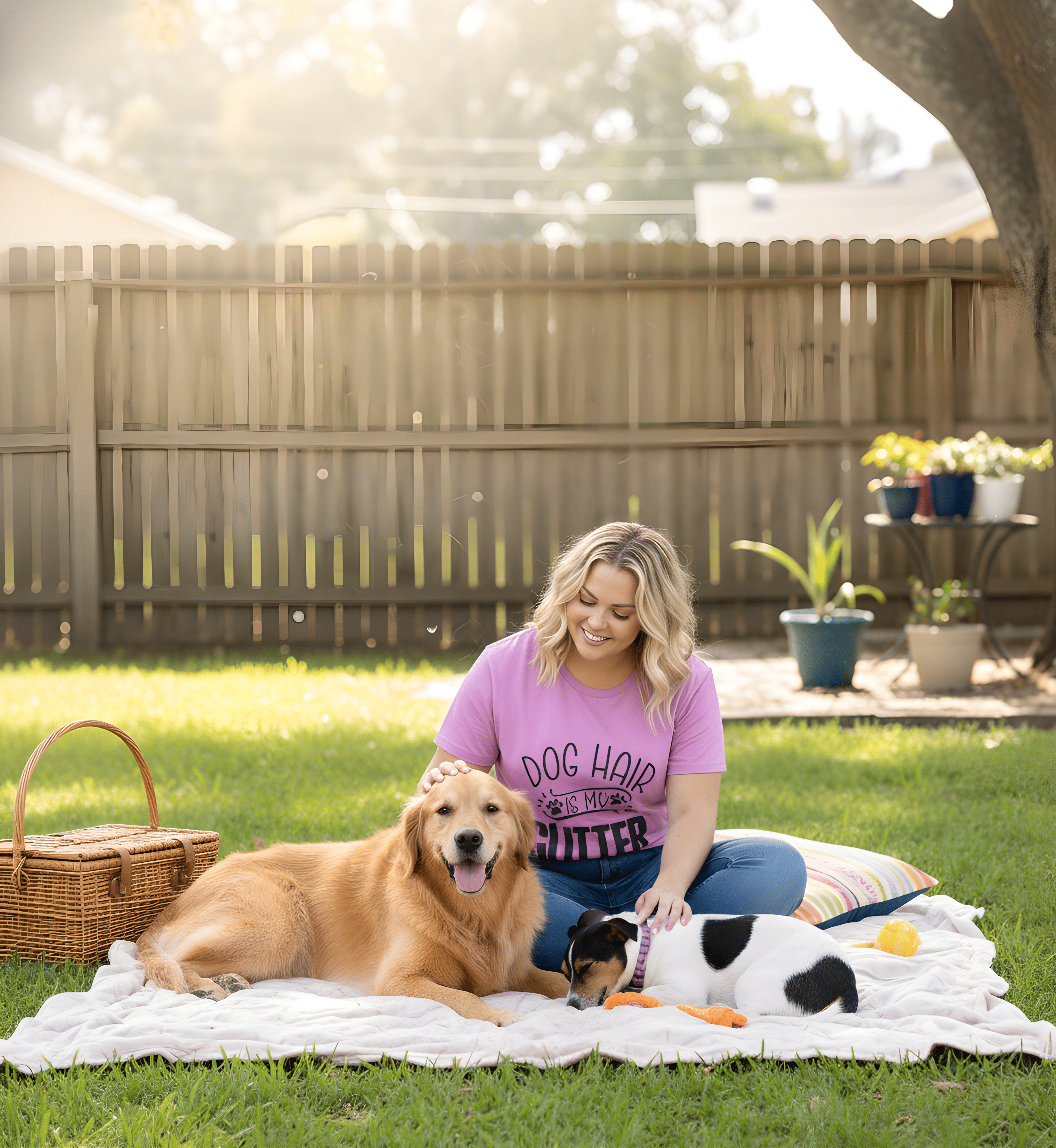 Dog Hair Is My Glitter T-Shirt — Funny Pet Lover Tee product thumbnail image