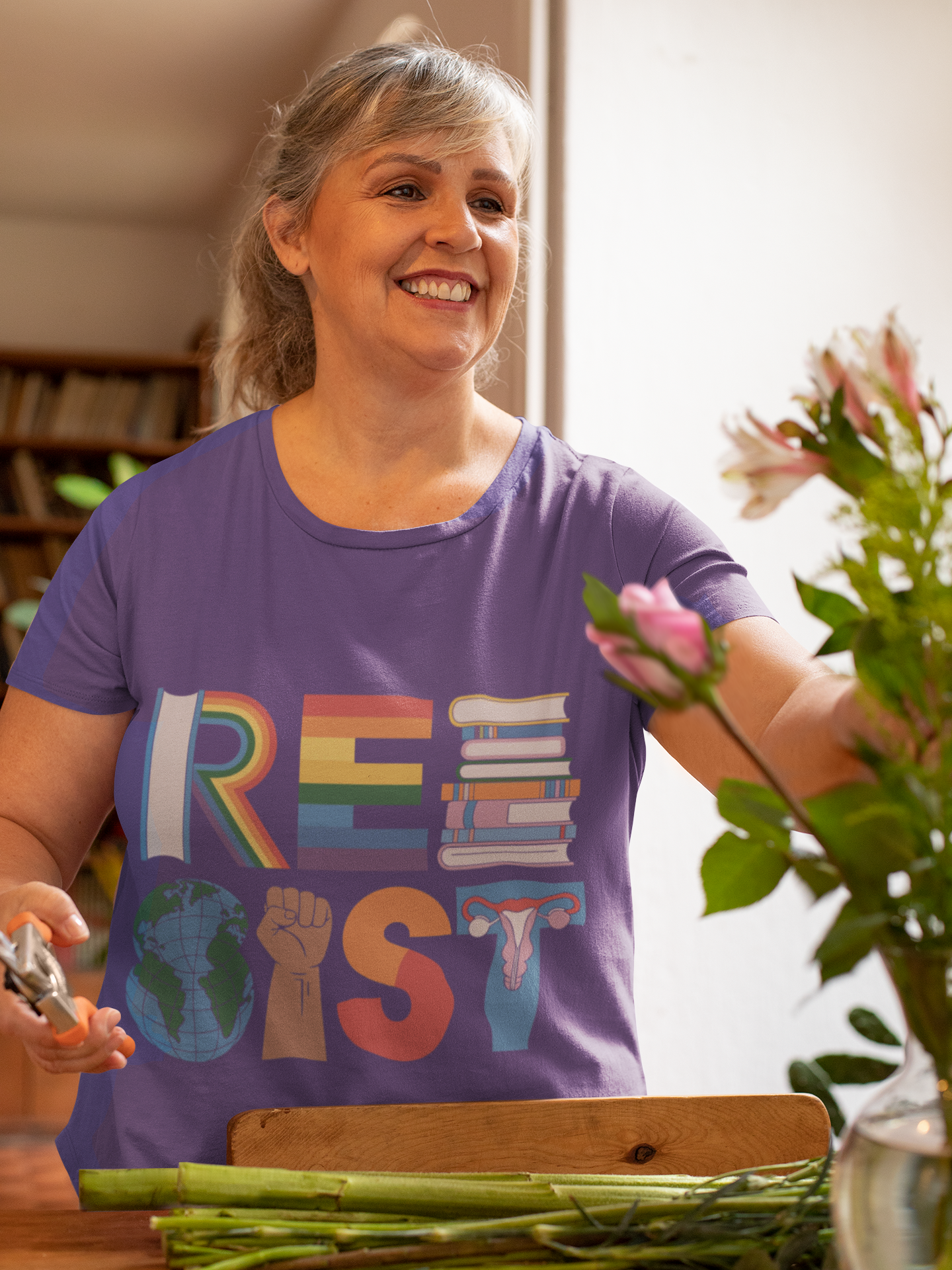 RESIST // Earth, Books, &amp; Equality Graphic Tee