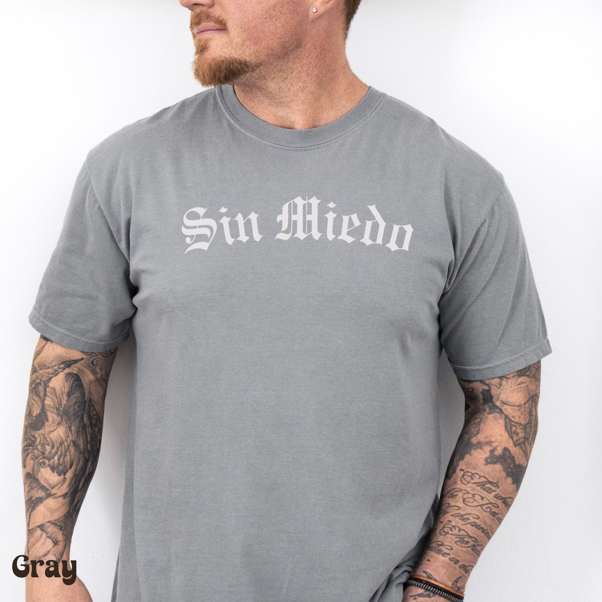 Sin Miedo Crewneck Tshirt, Mexican Culture, Chicano Lifestyle, Hispanic Culture, Spanish Saying, Comfort Colors product thumbnail image Sin Miedo Crewneck Tshirt, Mexican Culture, Chicano Lifestyle, Hispanic Culture, Spanish Saying, Comfort Colors product thumbnail image