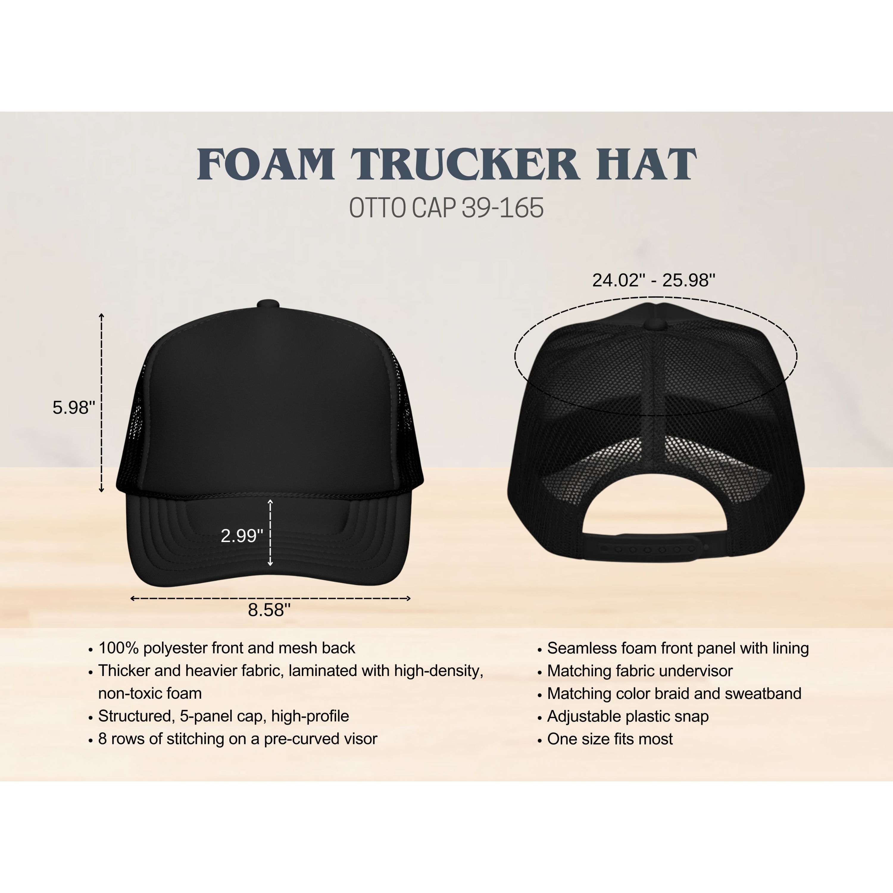 Embroidered White Thread Bangtan Kpop Foam Trucker Hat product thumbnail image